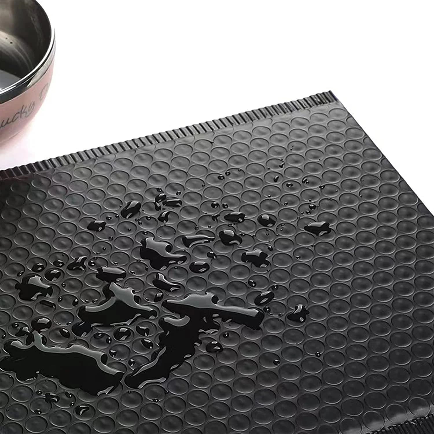 Buste Imbottite Per Spedizioni 100 pezzi di imballaggio sacchetto di spedizione autosigillante nero impermeabile corriere borse bolle postali buste imbottite a bolle d'aria borsa borse di spedizione B