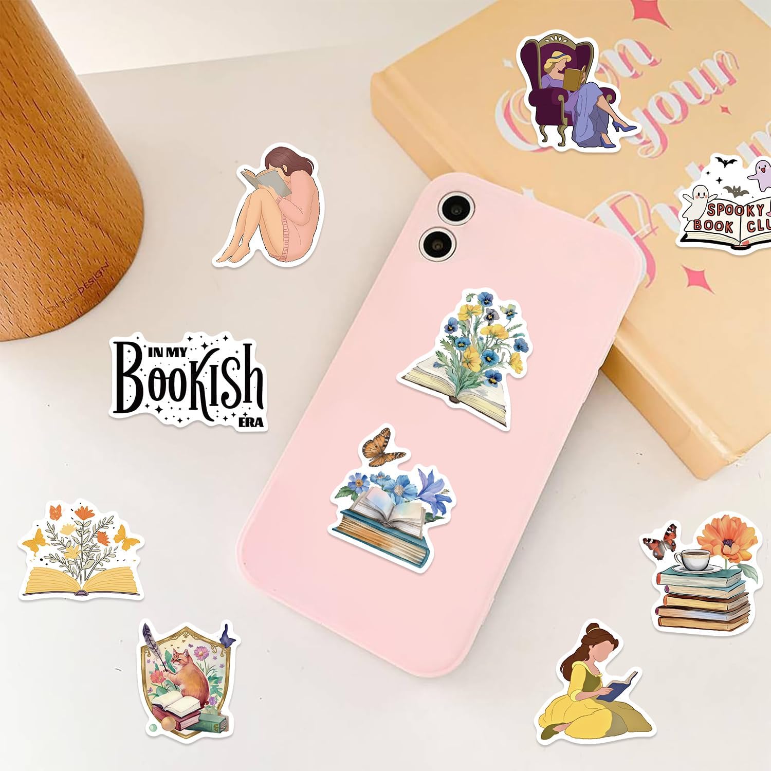50-Piece Fantasy Dark Romance Sticker for Readers – Bookish Reading Book Stickers for Kindle, Booktok Book Lovers, Laptops, Water Bottles, Journals - Image 2