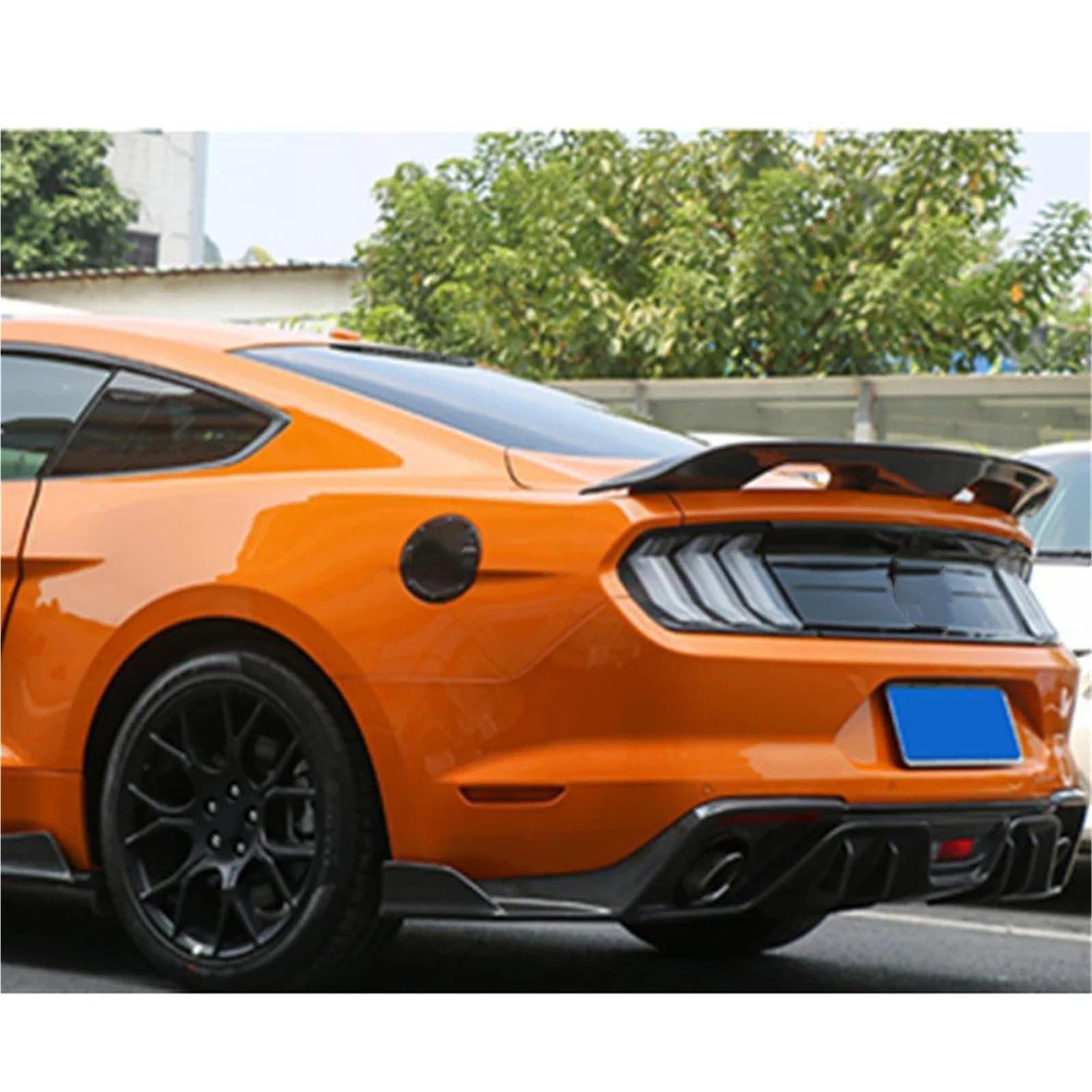 Dla Ford Dla Mustang Shelby GT500 2015-2020 Skrzydło Na Klapie Lotka Tylny Spoiler Bagażnika Spojler Tylny Trunk Wing(Glossy black)