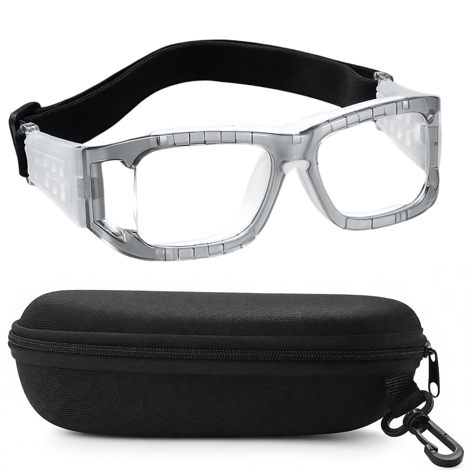 Sportbrille – Stoßfeste Schutzbrille mit verstellbarem Kopfband für Basketball, Fußball & Outdoor. Klare Sicht, sicherer Halt