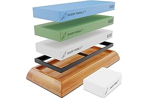 Extra Large Sharp Pebble Knife Sharpening Stones Kit - Professional Wet Stone Whetstone Set