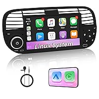 Autoradio con Sistema Linux e schermo IPS da 7 pollici, compatibile con Fiat 500 (2007)