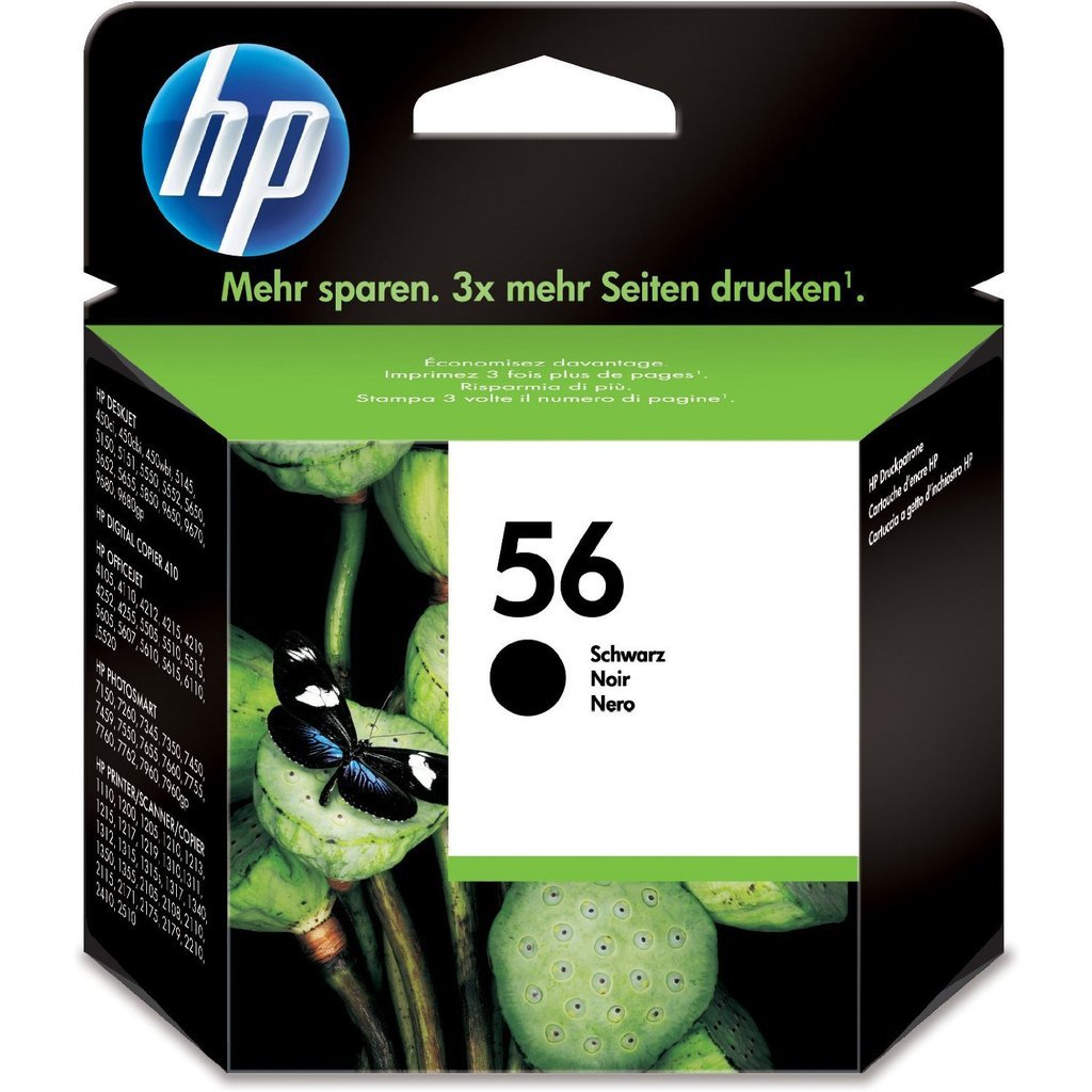 HP Ink Cartridge C6656AE Black - Original 56 for PSC 2100 2200 1310