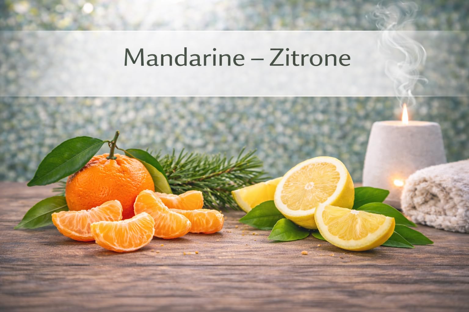 Ätherische Ölmischung Mandarine-Zitrone 500 ml – naturrein – für Saunaaufguss, Diffusor & Duftlampe