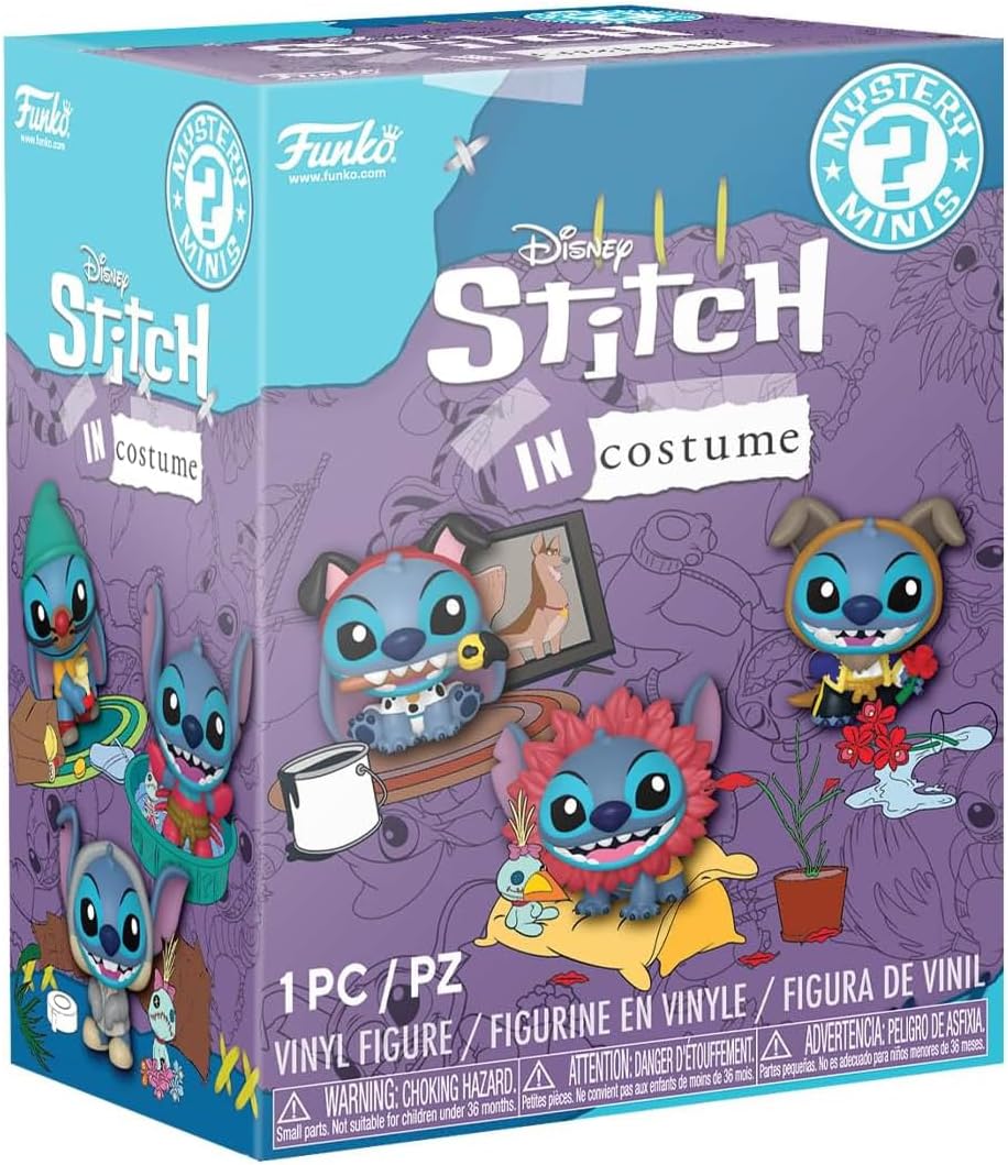 Funko Mystery Mini - Disney - Stitch In Costume - 1 Of 12 to Collect - Styles Vary - Disney: Lilo & Stitch - Collectable Vinyl Figure - Gift Idea - Official Merchandise - Toys for Kids & Adults