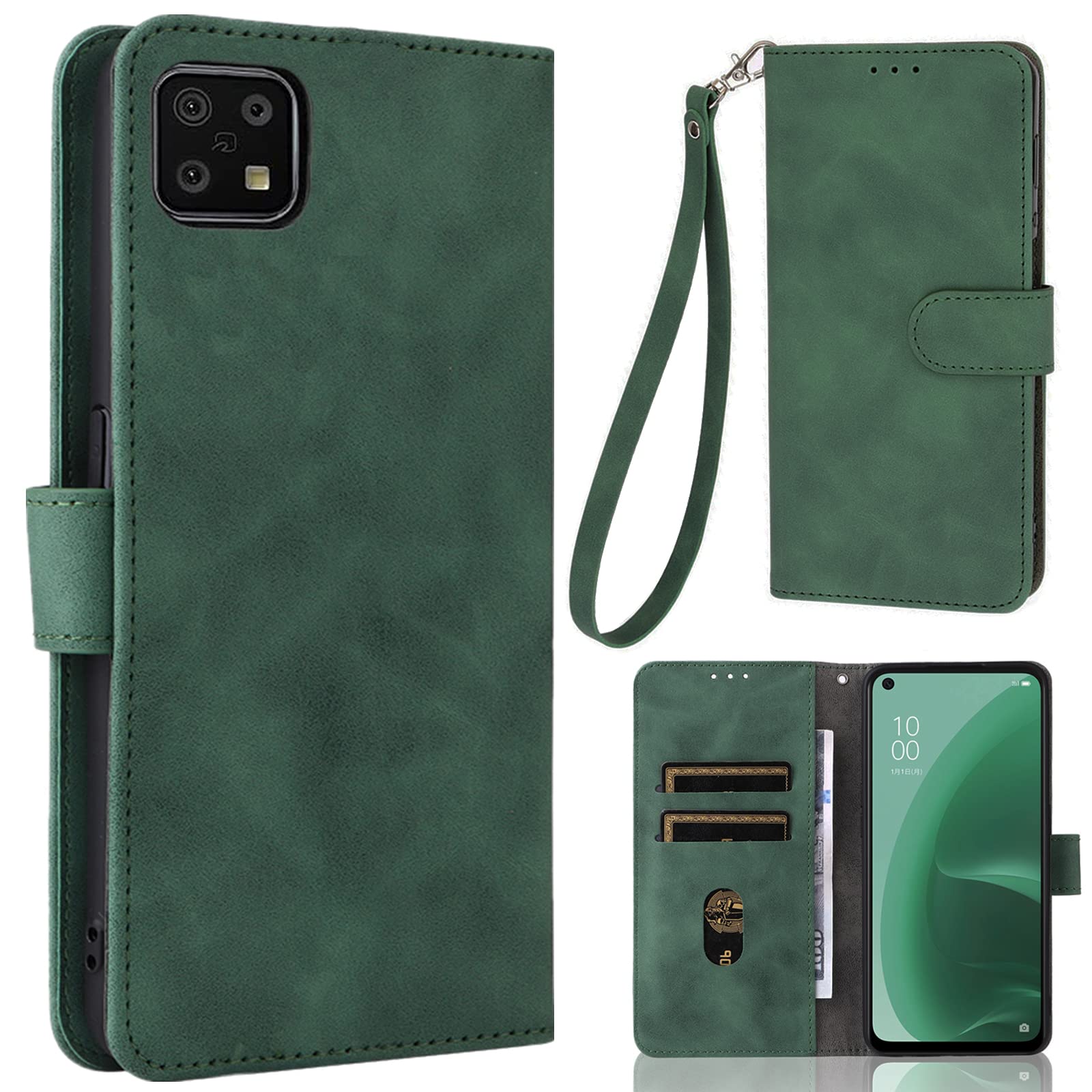 Amazon | AQUOS Sense6 / Sense6s ケース 手帳型 【ストラップ 一本付