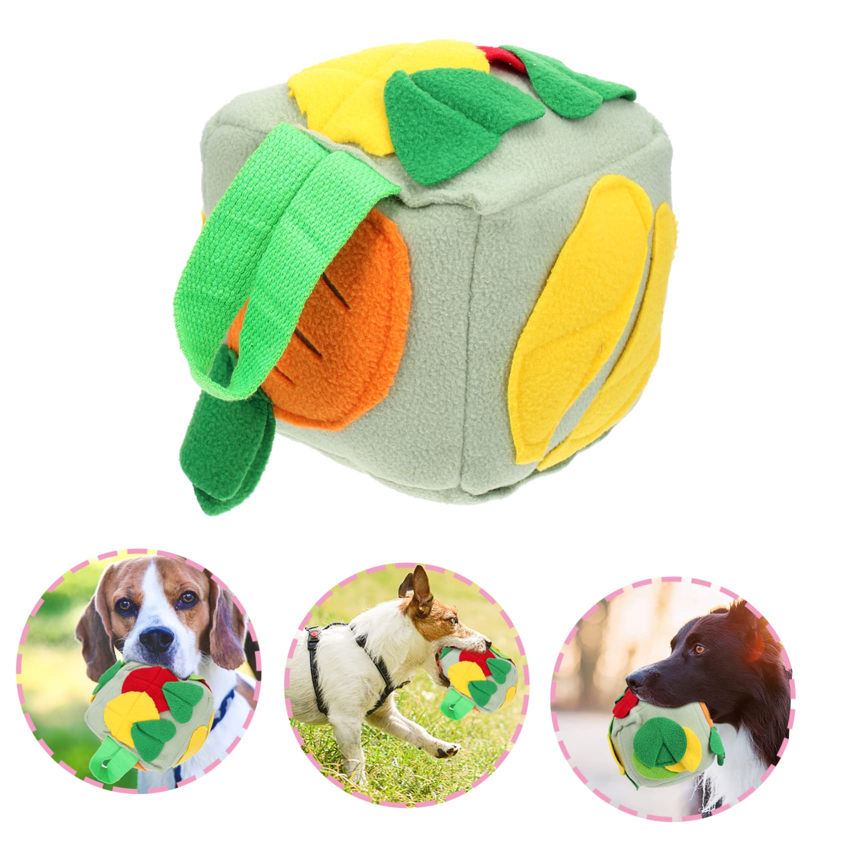 Supvox 3stücke Interaktiver Hundespielzeugball Leckerlisnuffle Ball Für Haustiere Fördert Die Futteraufnahme Spielverhalten Fördert Geruchssinn Frischem