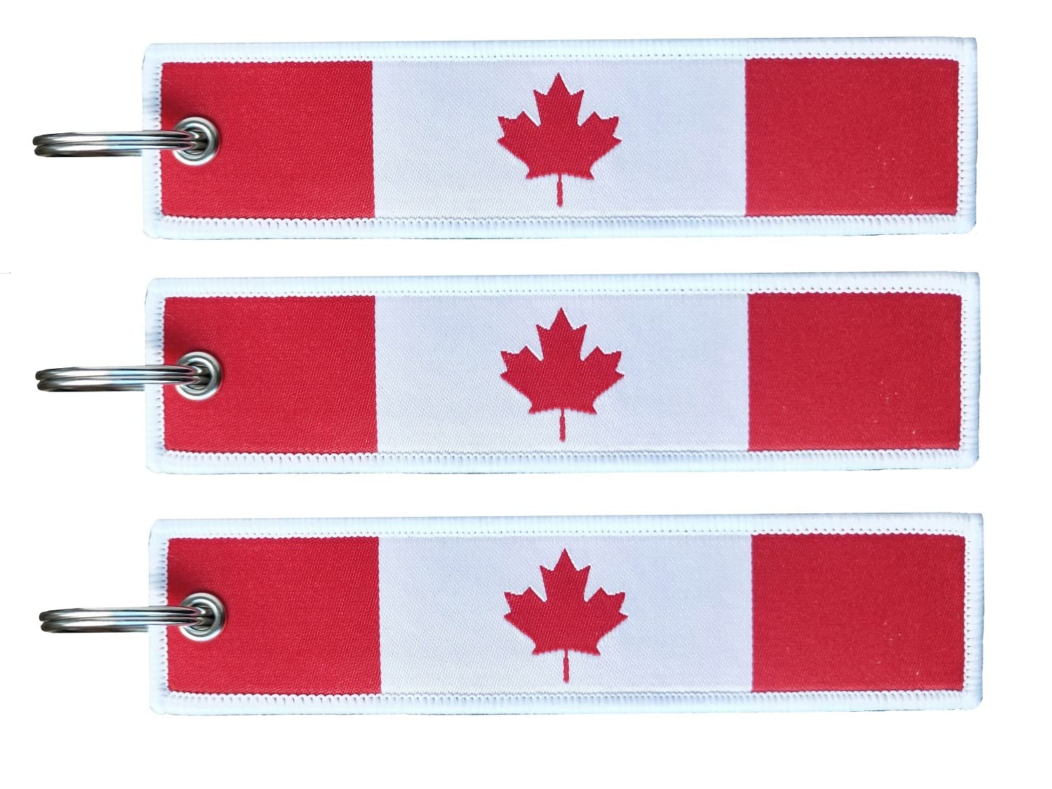 JAVD Flag Keychain Tag with Key Ring