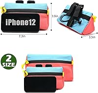 Vista 3 de Bolsa de Manillar de Bicicleta Vortika, Paquete de Cesta Frontal para Bicicleta Infantil, Bolsa para Bicicletas Impermeable, Bolsa Pequeña