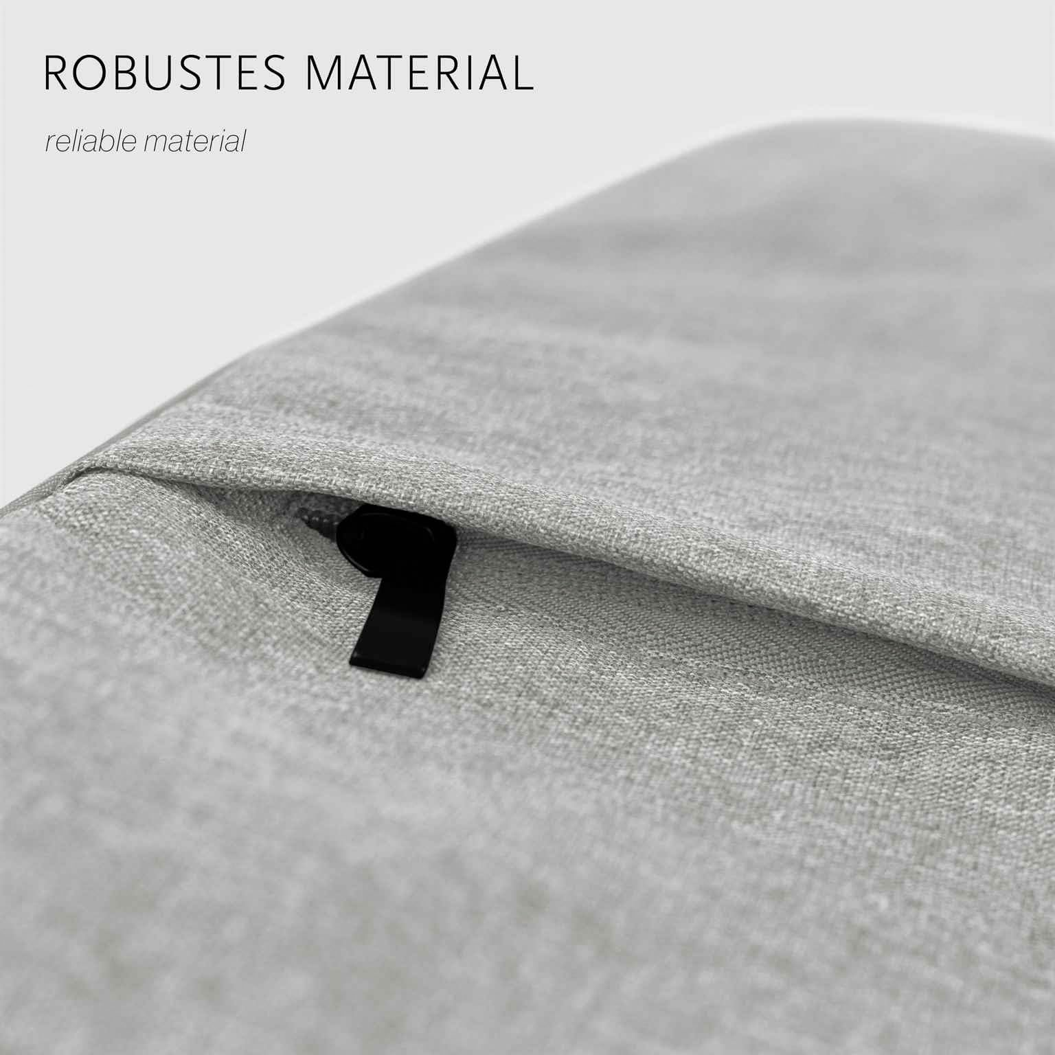 moex Custodia per tablet Huawei MatePad 11.5 (2025) Custodia con cerniera e scomparto per accessori, nylon tessuto custodia morbida imbottita, custodia protettiva minimalista Dash Case, grigio