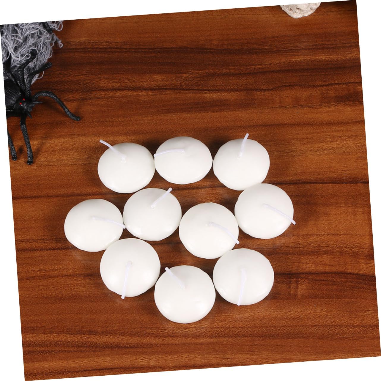Healifty 100pcs Elegant Floating Candles Unscented Paraffin Candles for Weddings Parties Home Decor and Romantic Settings Light Weight Creates Stunning Water Displays