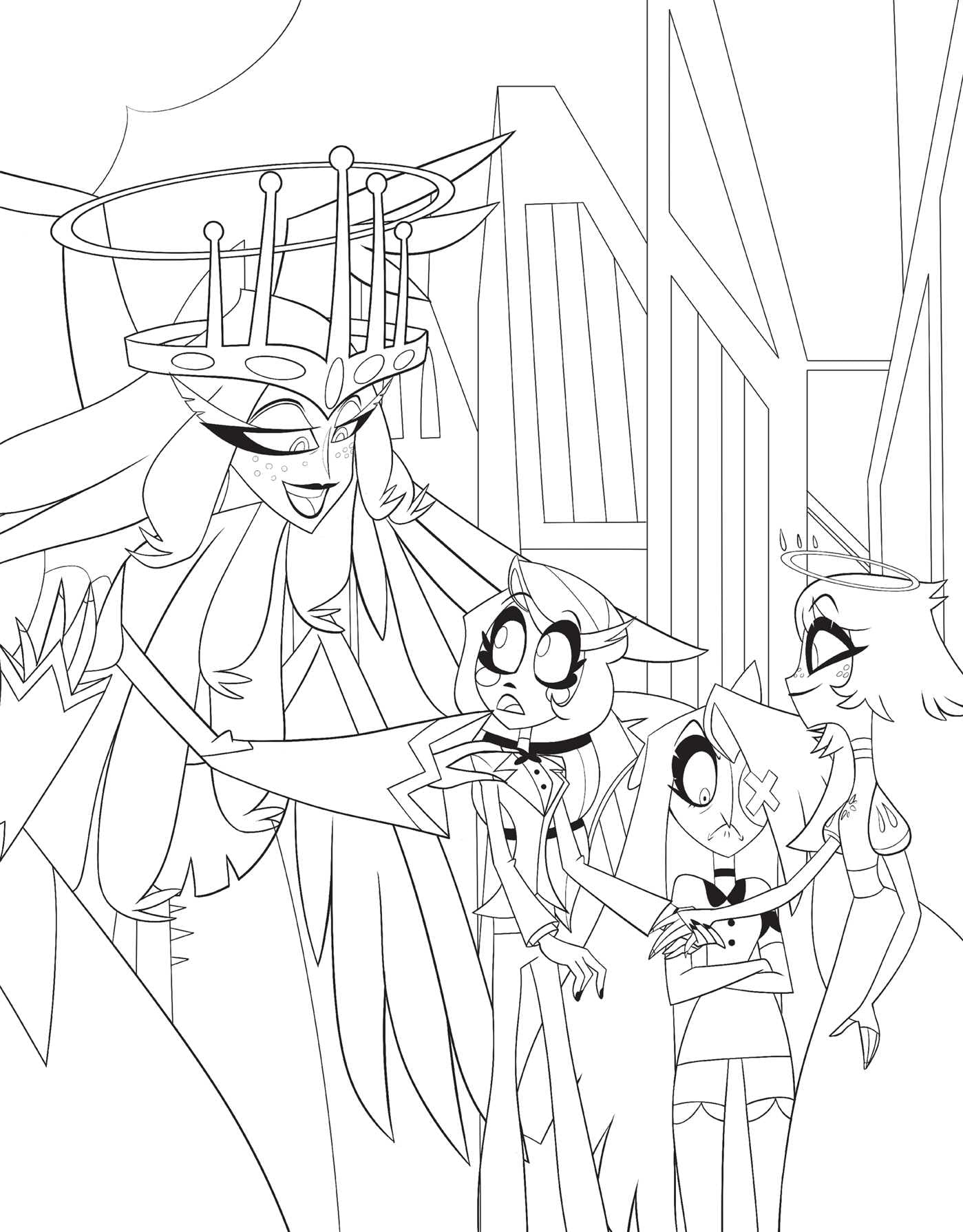 Hazbin Hotel: The Official Coloring Book