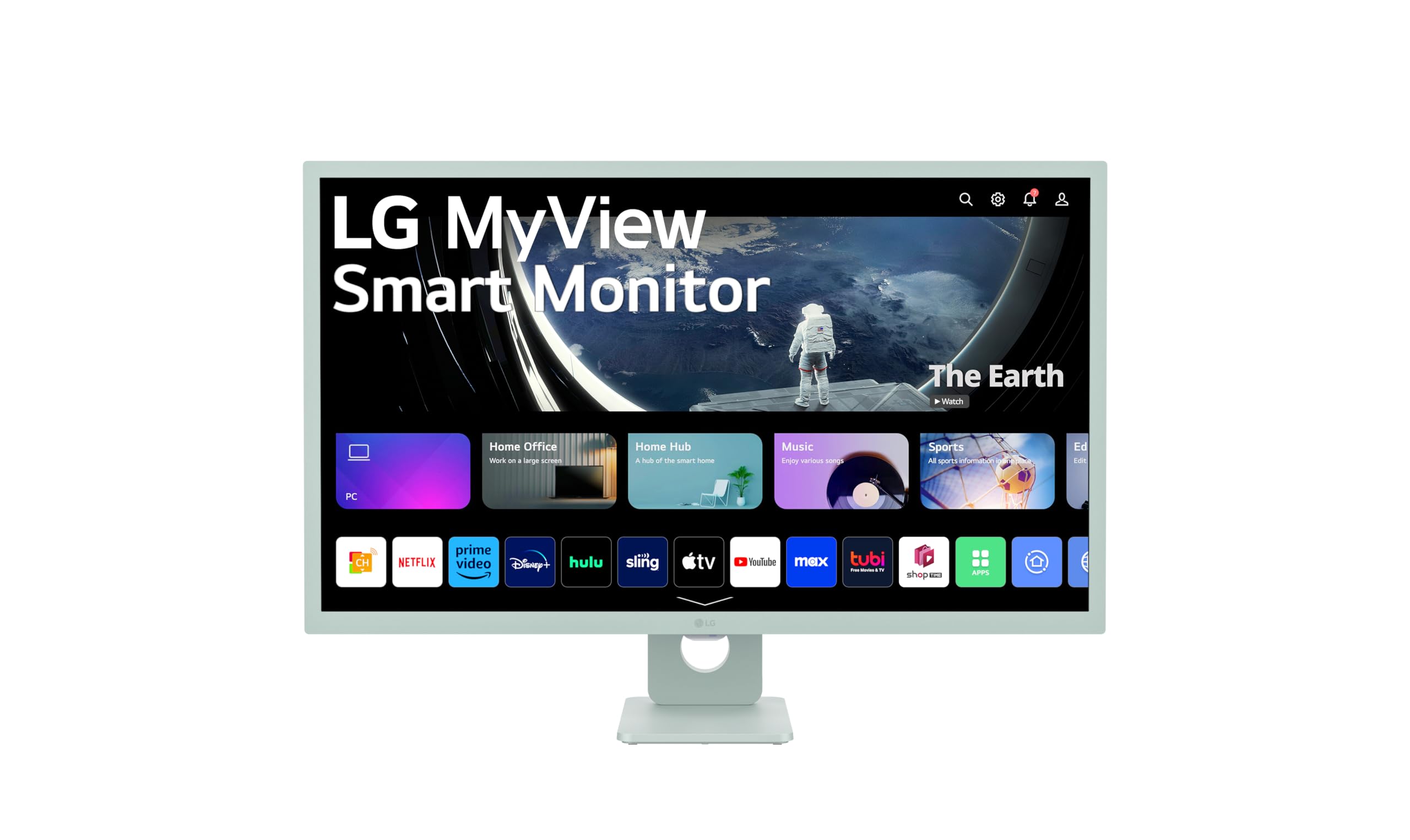 PCモニター LG MyView Smart Monitor ホワイト24.5型 LG 31.5