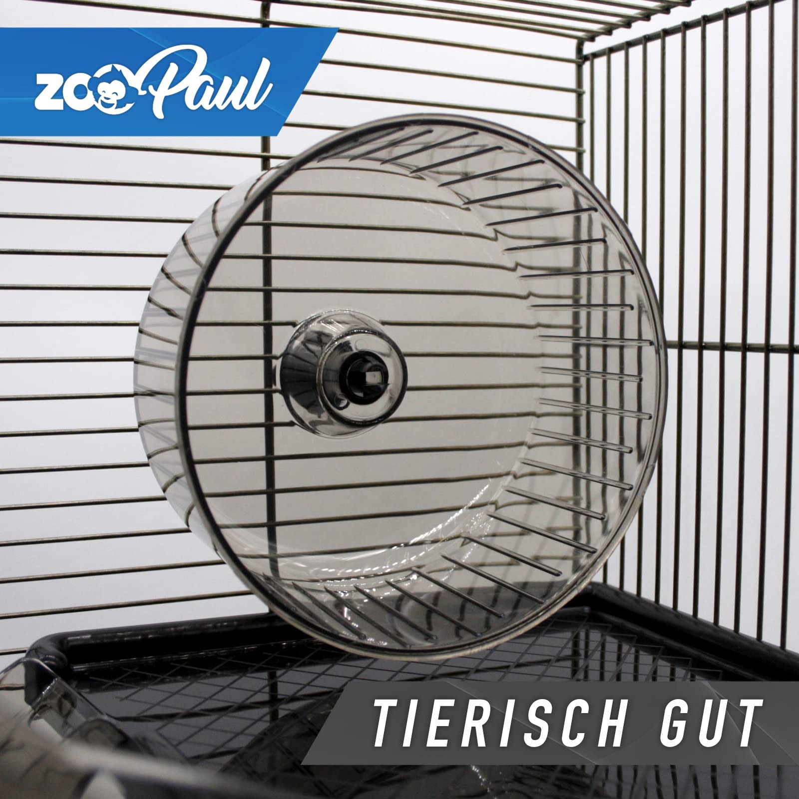 ZooPaul Deluxe Industrial Nagerkäfig Hamsterkäfig in schwarz Messing mit Zubehör