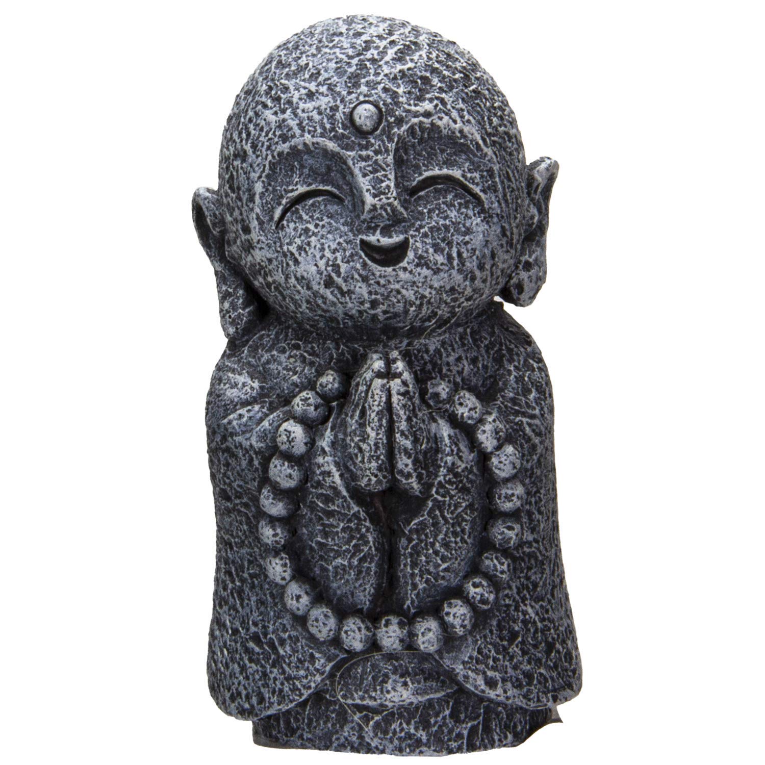 Moine Jizo japonais statuette avec perles mala pour déco bouddhiste