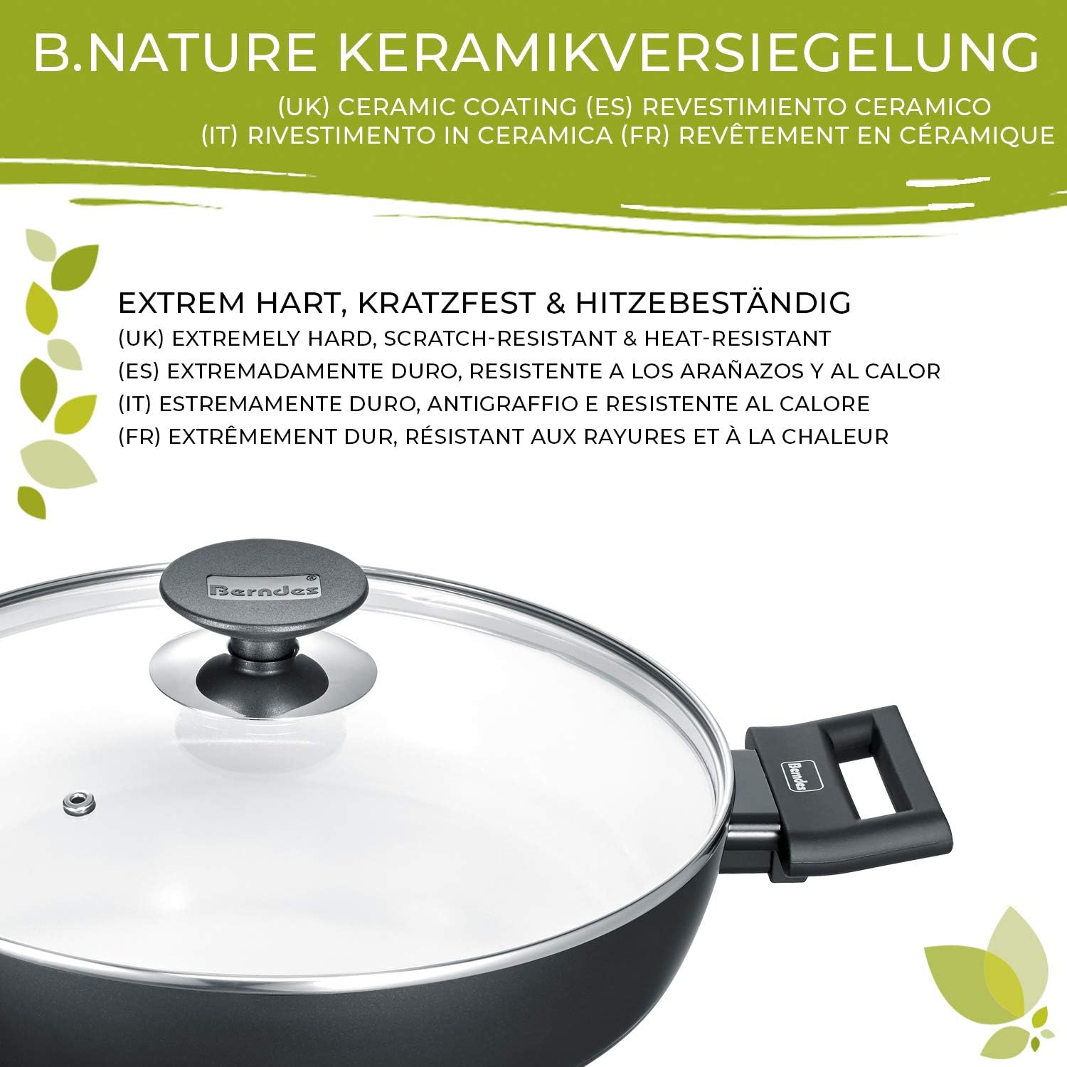 Berndes Aluminium Induction Smart Serving Pan 28 cm Aluminium Black / White