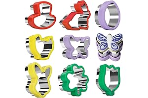 8 pcs Cookie Cutters, Small, Butterfly, Chick