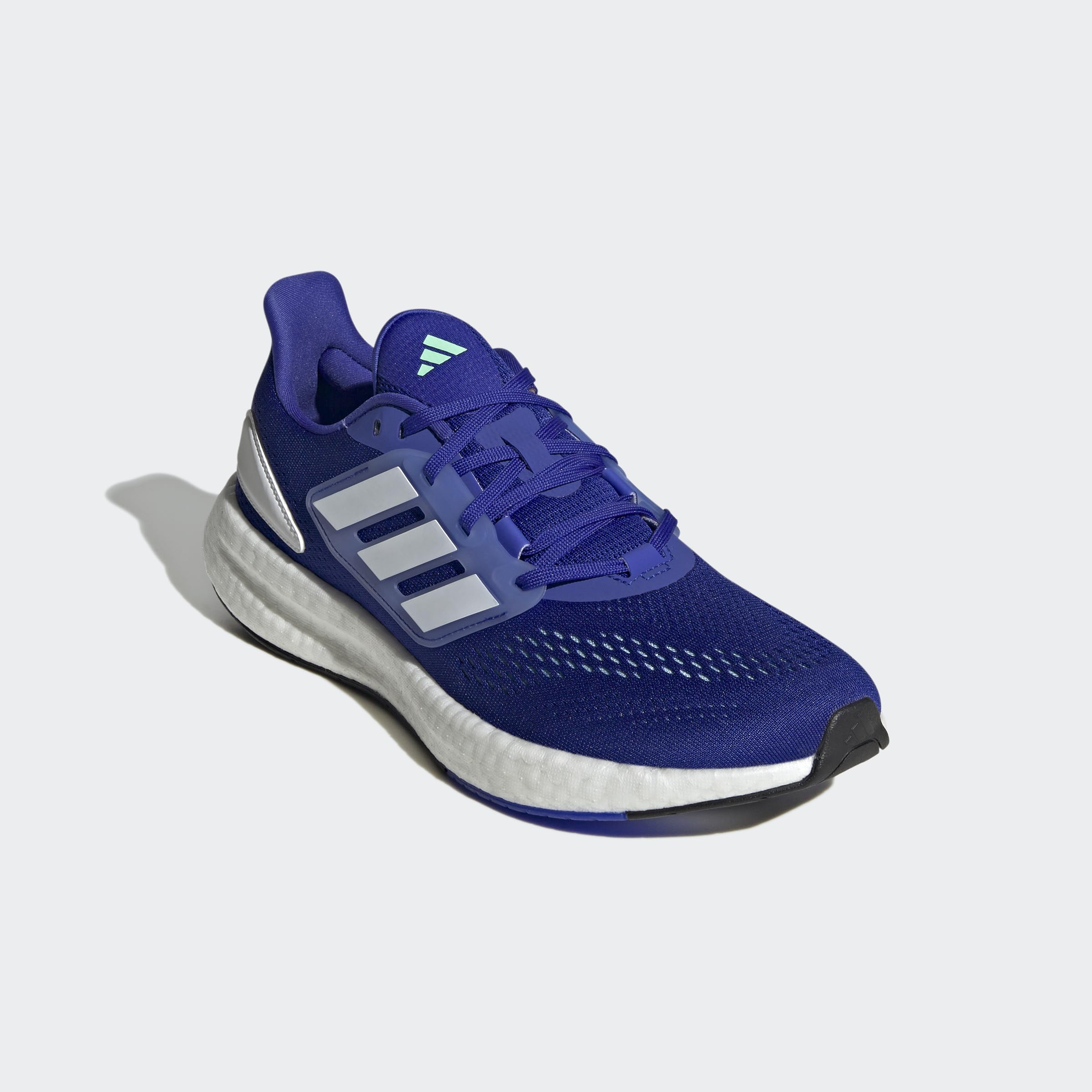 adidas Hombre Pureboost 22 Shoes, Lucid Blue / Cloud White / Pulse Mint, 40 2/3 EU