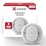 Smoke Detector, 10-Year Battery Powered, LED Warning Light Indicators