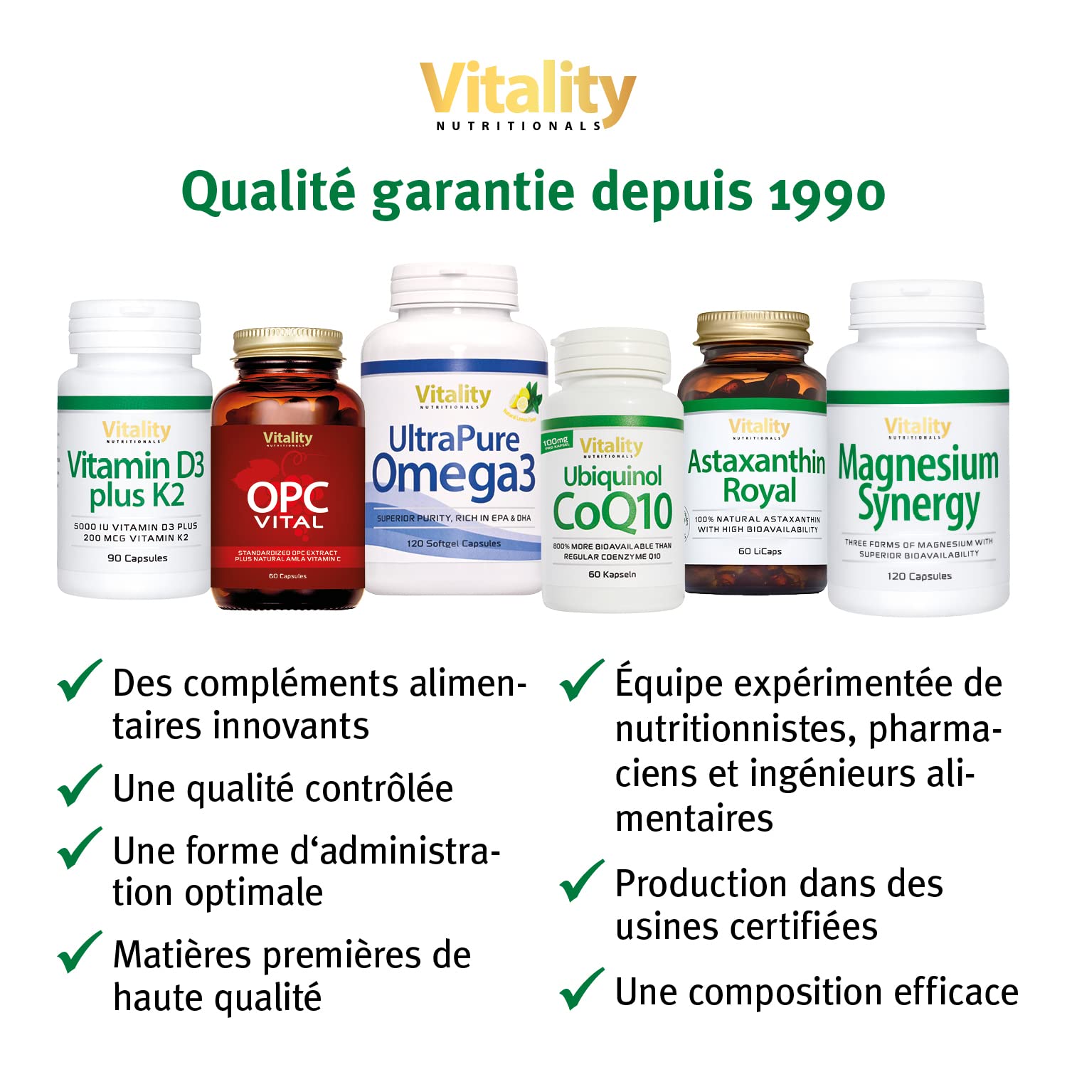 Astaxanthine, 6 mg en gélules pour aider à lutter contre l'oxydation. Microalgues avec Bêta-carotène, Lutéine, Vitamine E. Antioxydant, système immunitaire. Vitality Nutritionals par VitaminExpress