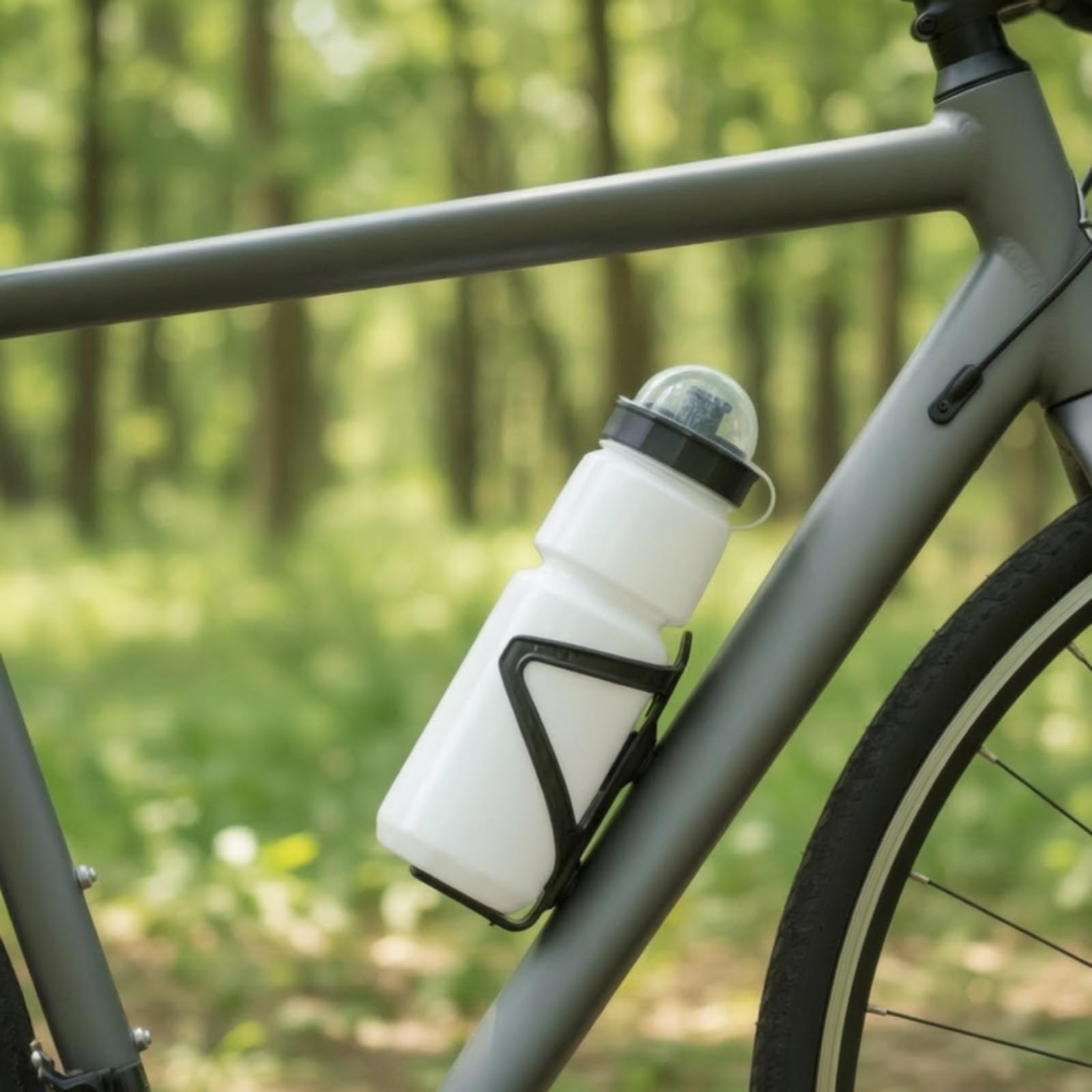 TISHITA Fahrradflasche lebensmittelecht Fahrradtrinkflasche kompakt Fahrradflasche mit Schlaufe für Radfahrer, Outdoor-Aktivitäten
