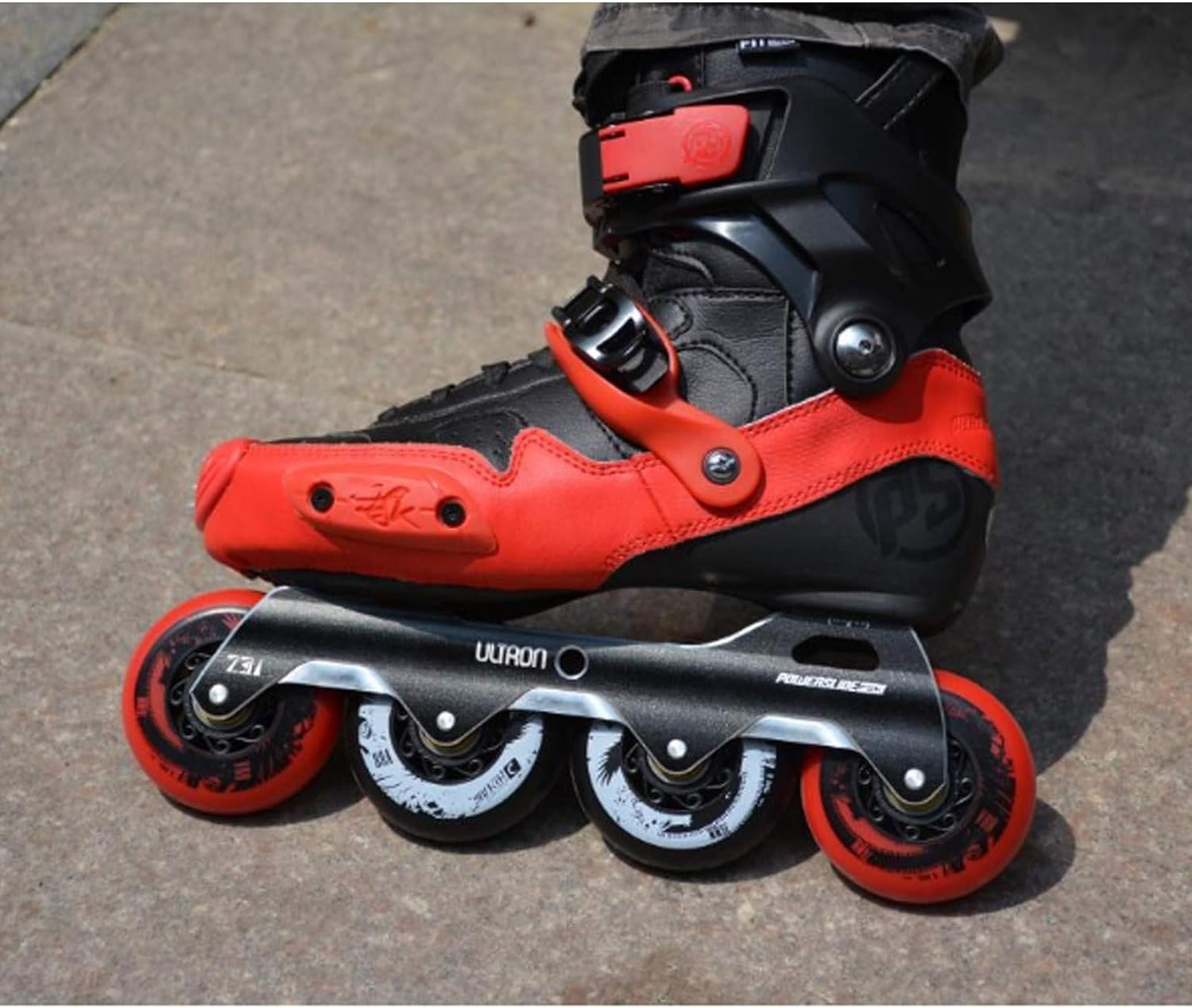 Roller Skating Wheels Replacement Wheels Inline Skate Wheels(Red,80mm)