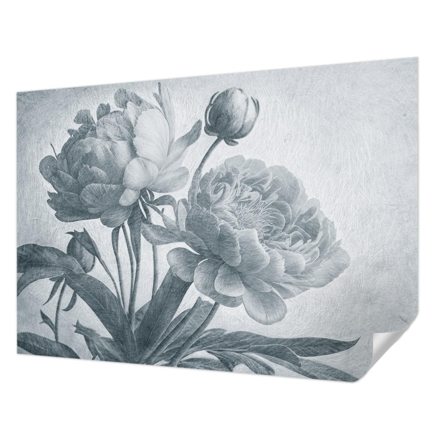 Papier peint autocollant 312x219 cm chic floral pour salon