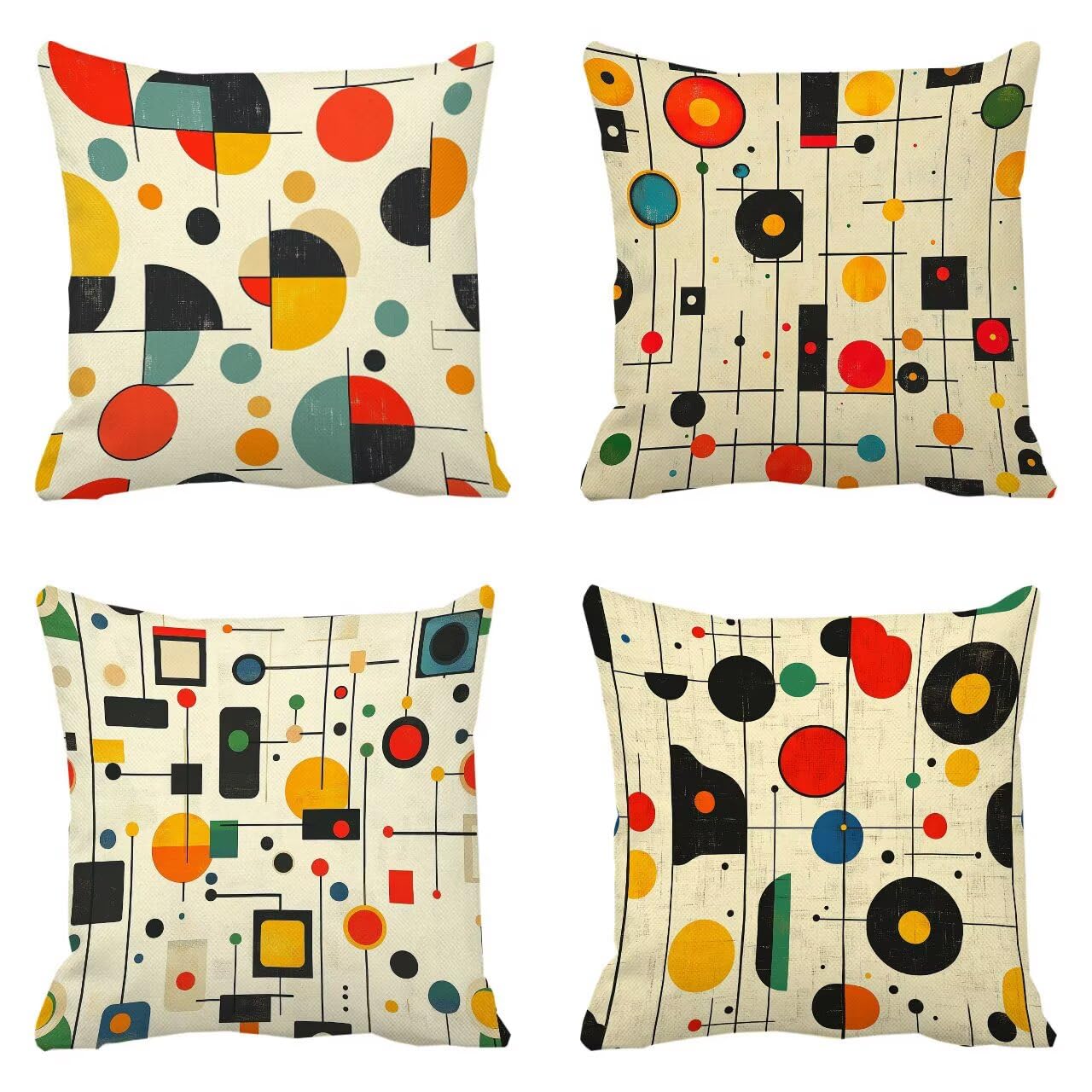 Housse coussin 70x70 cm lot de 4 | Créez un havre de paix scandinave dans votre maison