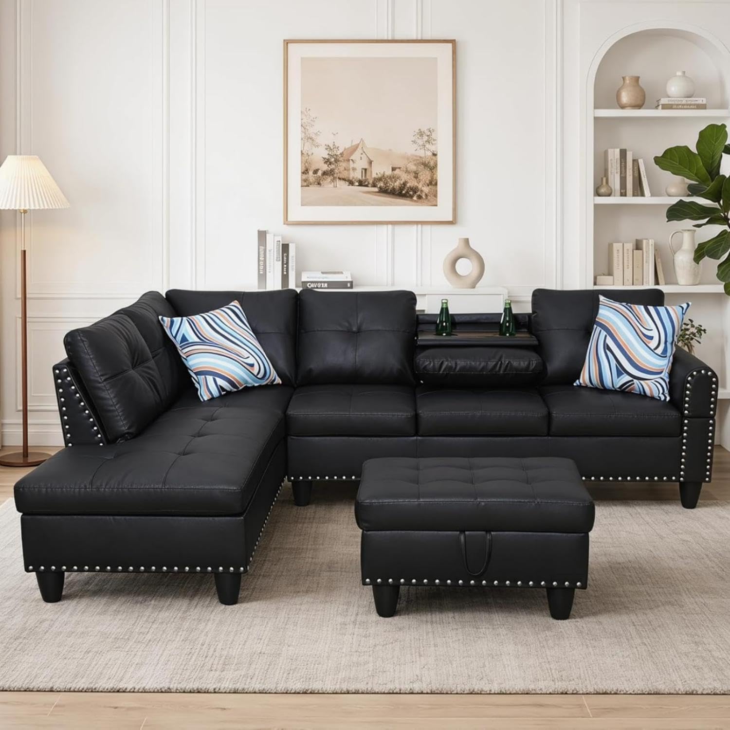 Trygoal 97.5' L-Shaped Modular Sectional Sofa