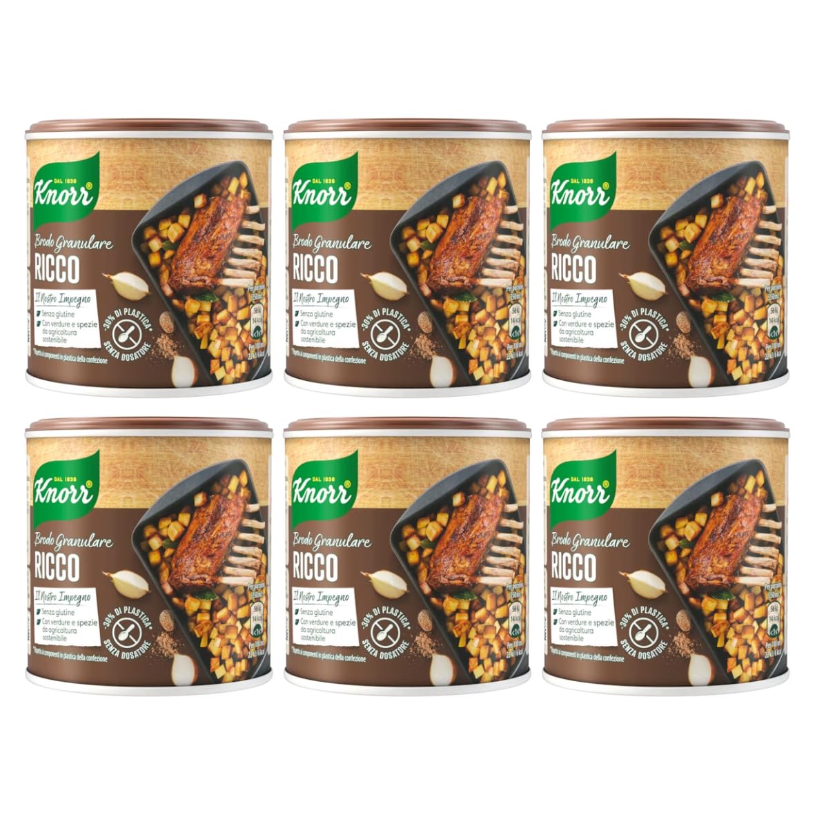 Brodo Granulare Knorr Gusto Ricco 6 x 150 gr
