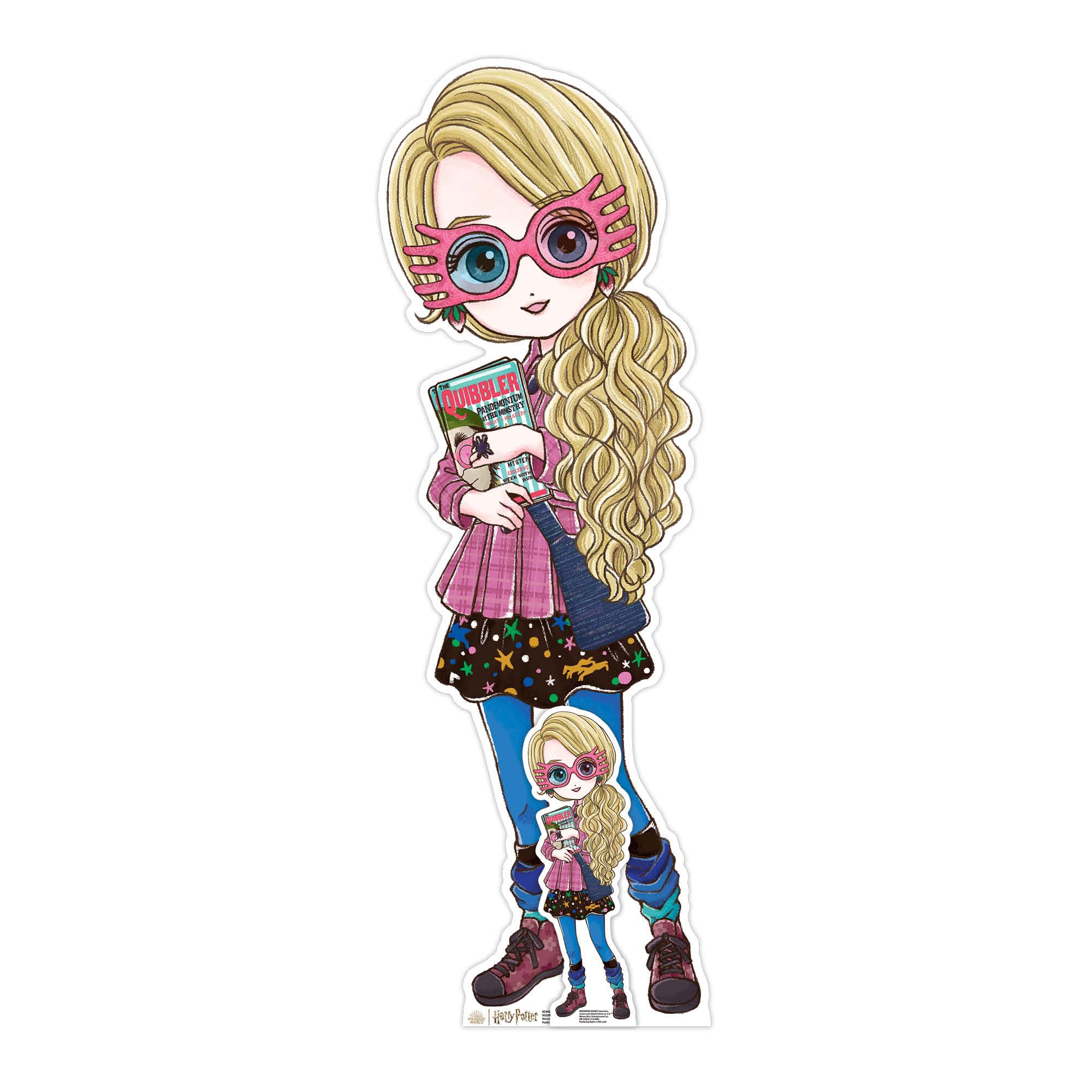 Star Cutouts SC4456 Cute Luna Lovegood Cardboard Cutout – Official Harry Potter Display for Bedrooms, Parties & Fans – 92cm Tall