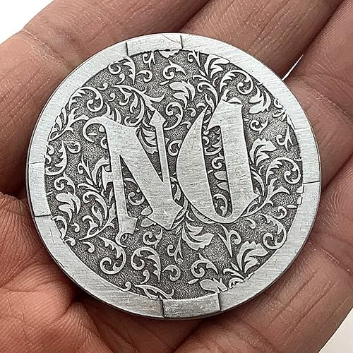 Miniatura 5 de Glamtune Sí No Challenge Medallón de Monedas Decisiones Maker Moneda Souvenir Collector