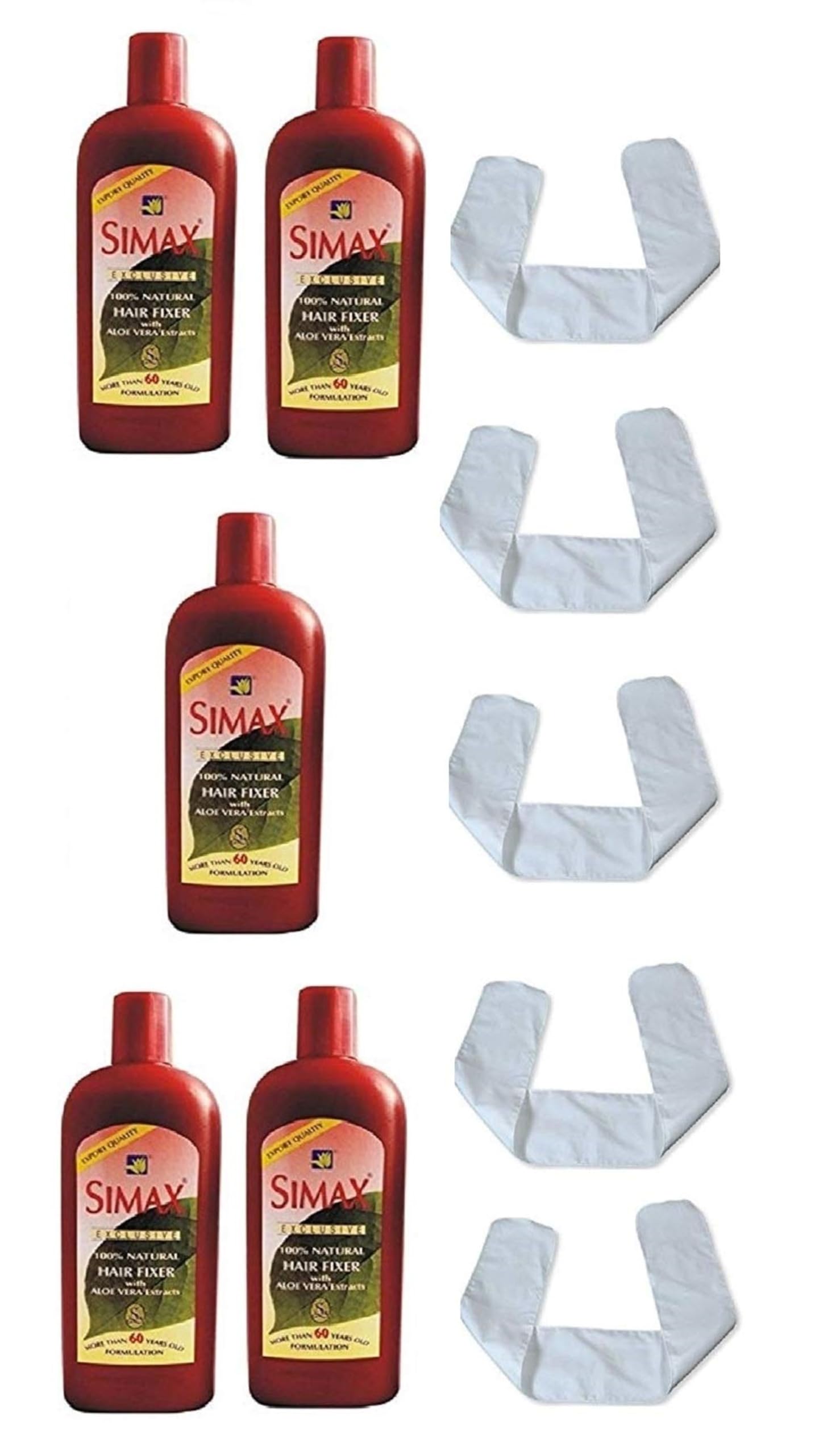 Simax Beard Hair Fixer with Aloe Vera Extracts With Thata Pack of 5 (100Ml. Each)