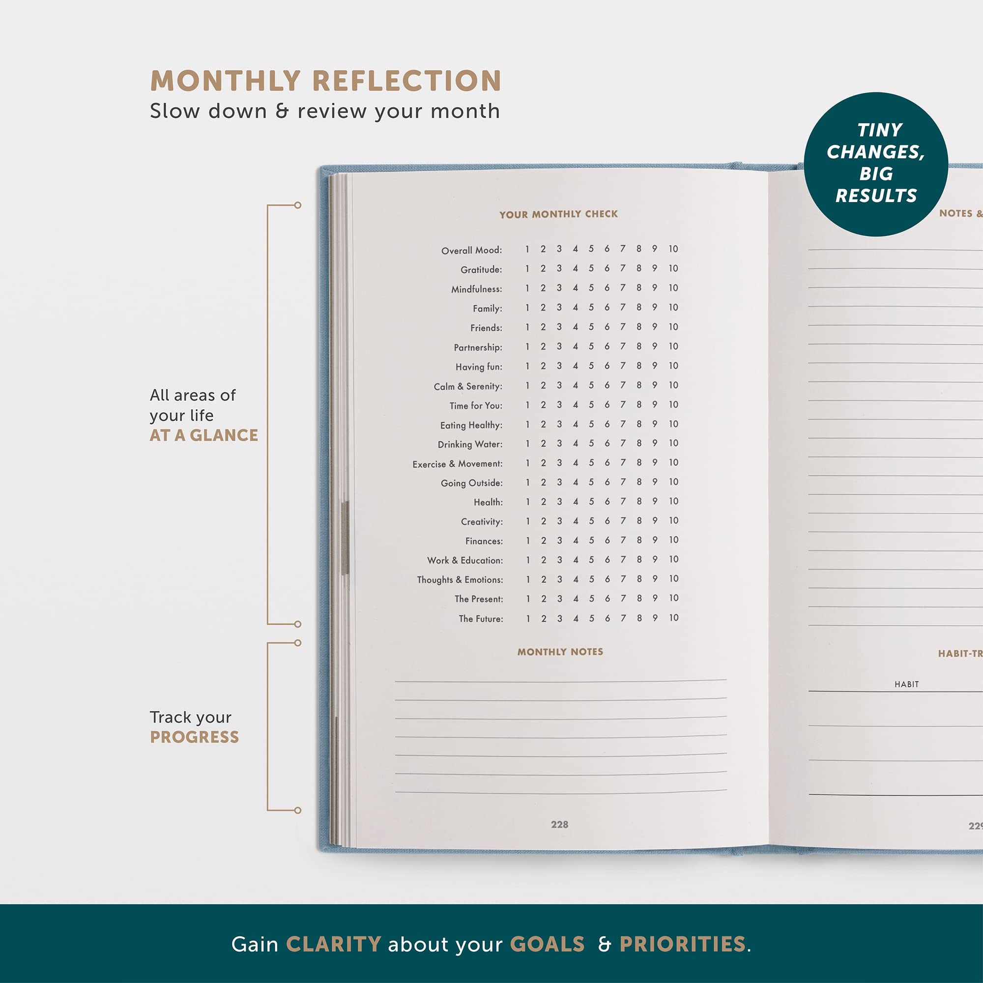 UrBestSelf The 6-Minute Diary (Il Diario di 6 Minuti) | 6 Minutes a Day for More Mindfulness, Happiness and Productivity | A Simple and Effective Gratitude Journal |