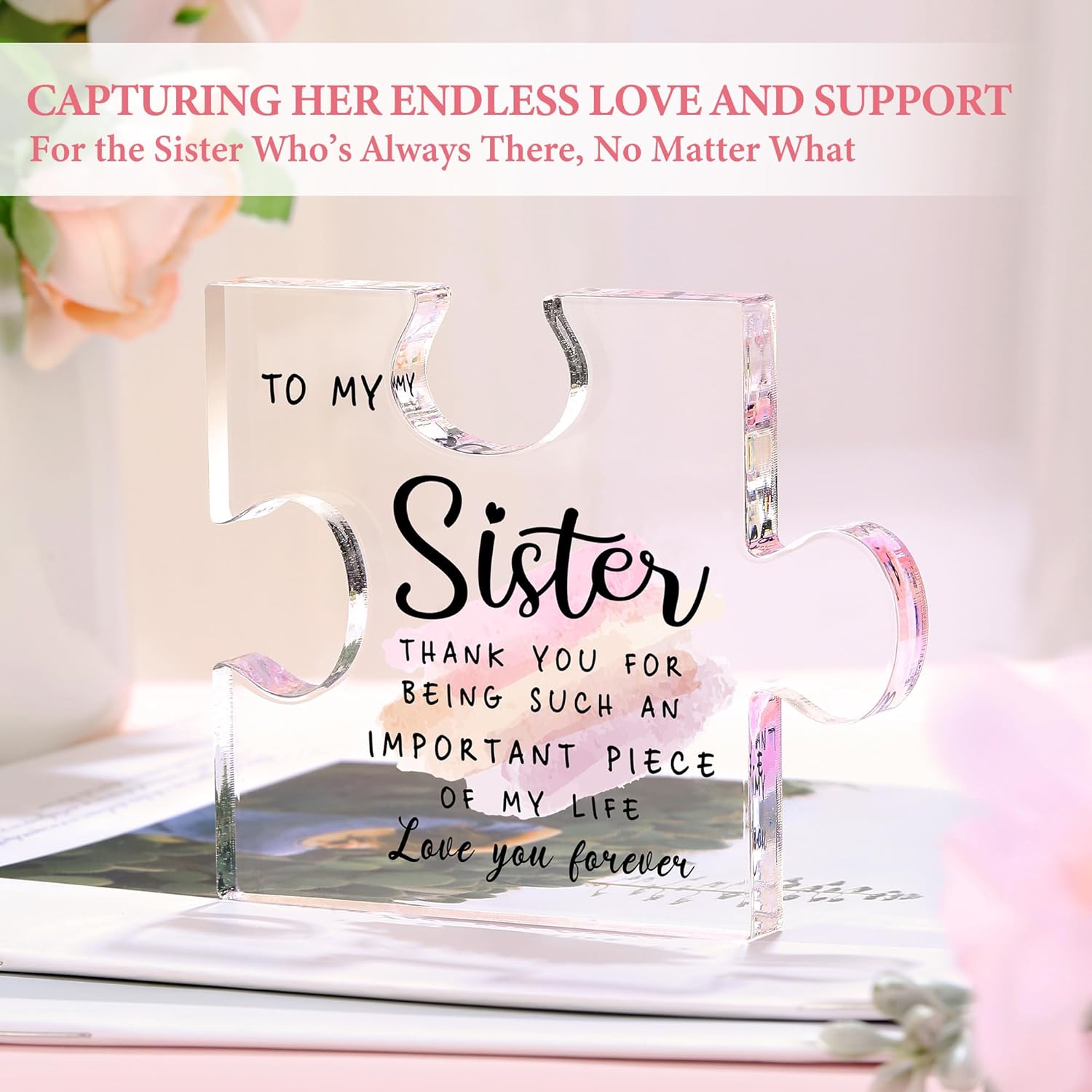 Sisters Gifts from Sister Birthday Gifts for Sister Adult Cool Present Ideas for Women from Brother Unique Christmas Happy Birthday Gift Basket Funny Gift for Older Little Sisters Who Has Everything - Image 6