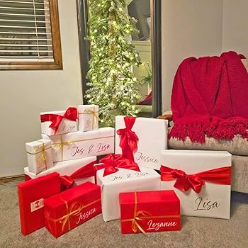 Amazon.com: TONIFUL 4 Inch x 22Yards Wide Red Satin Ribbon