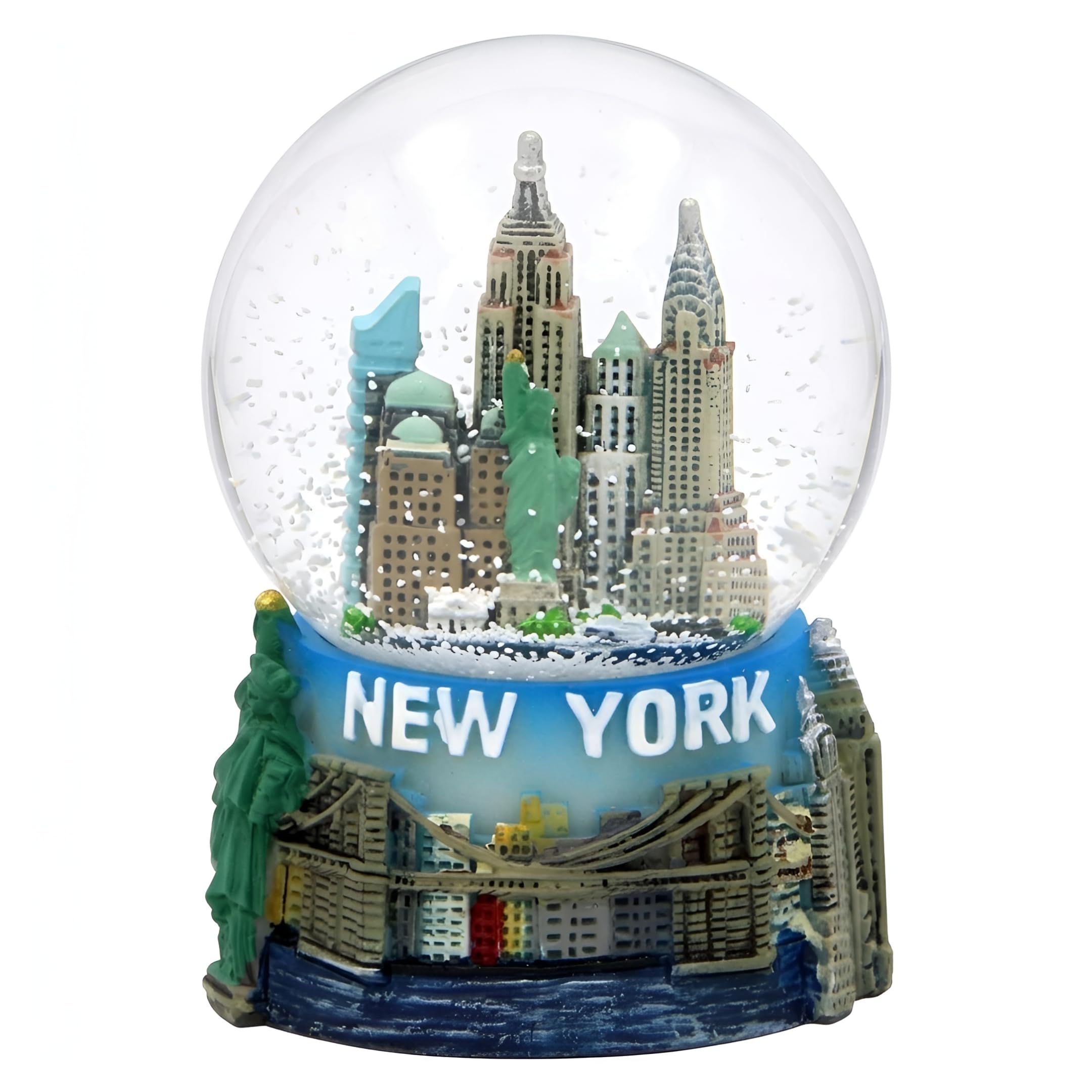 New York City Snow Globe Featuring the NYC Skyline in this