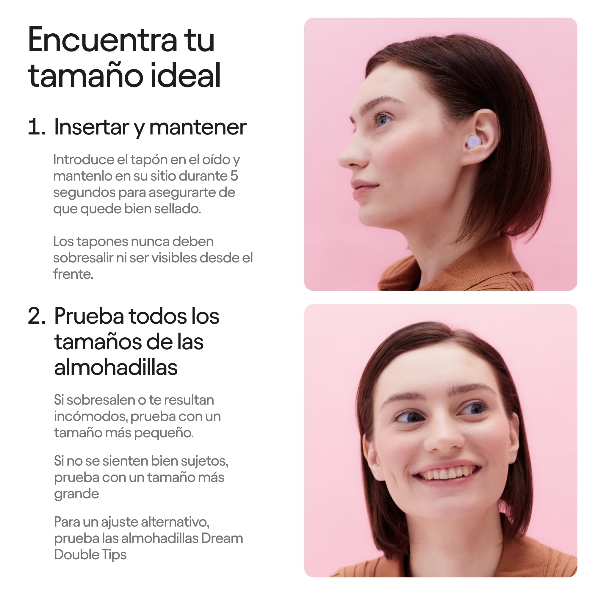 Loop Dream - Tapones de silicona/espuma viscoelástica para dormir cómodamente | Tapones para dormir que bloquean los ronquidos | Ajuste personalizable | Reducción del ruido de 27 dB (SNR)