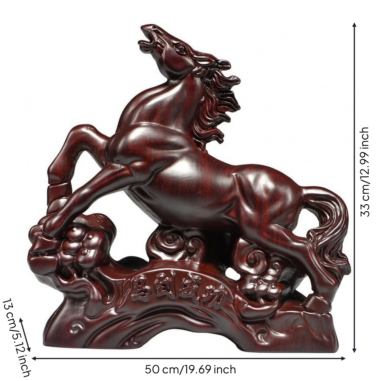 Elegante | Figura con Base, Pulida, Ornamento, para Recibidor, 40CM