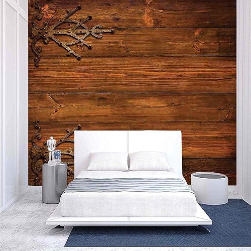 Vinilo de pared de 55.1 x 30.0 in, autoadhesivo para tractor oxidado, con forma de palmeras tropicales, para despegar y pegar en el papel pintado de