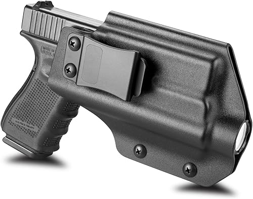 Funda compatible con Glock 19 19X 23 32 45 con Olight PL Mini 2 Valkyrie -Corte Óptico - Funda IWB para G19/G19X/G23/G32/G45 con PL Mini 2 Valkyrie,