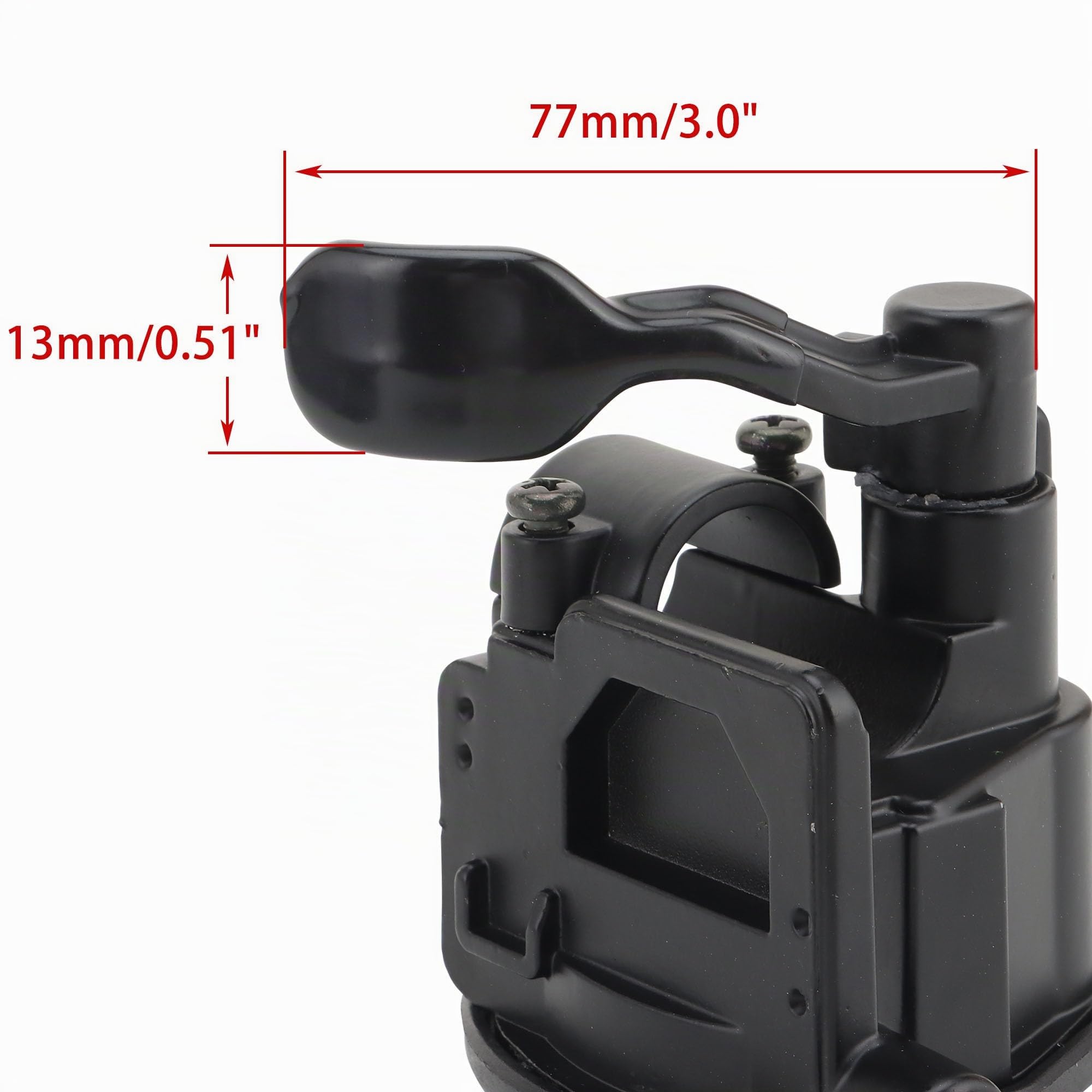WOOSTAR 7/8" 22mm Pouce D'accélérateur Levier de Control avec Manchon de Caoutchouc Remplacement pour Raptor 350 660 700 Lifan 250 ATV 4 Wheeler Quad