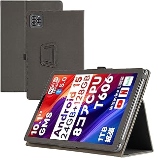 For FUNYET I10 Pro/Speiow T1 ケース Speiow 10.1インチ タブレットケース 高級PU 全面保護 調節可能 防水防汚 衝突防止 薄型軽量 良い手触り Greerass 長持ち スタンド機能付き (ブラック)