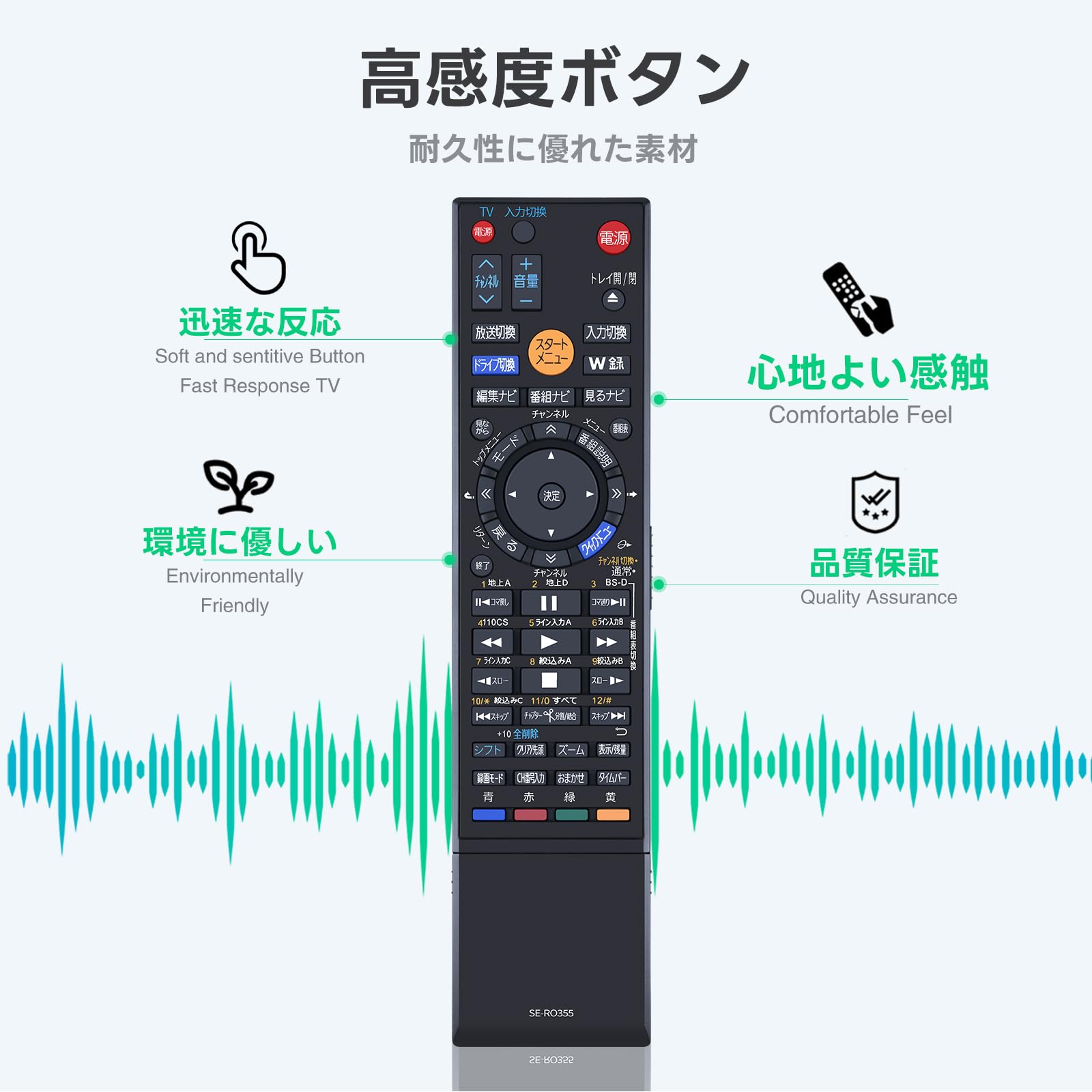 Amazon | レコーダーリモコン SE-R0355 for TOSHIBA 東芝リモコン RD
