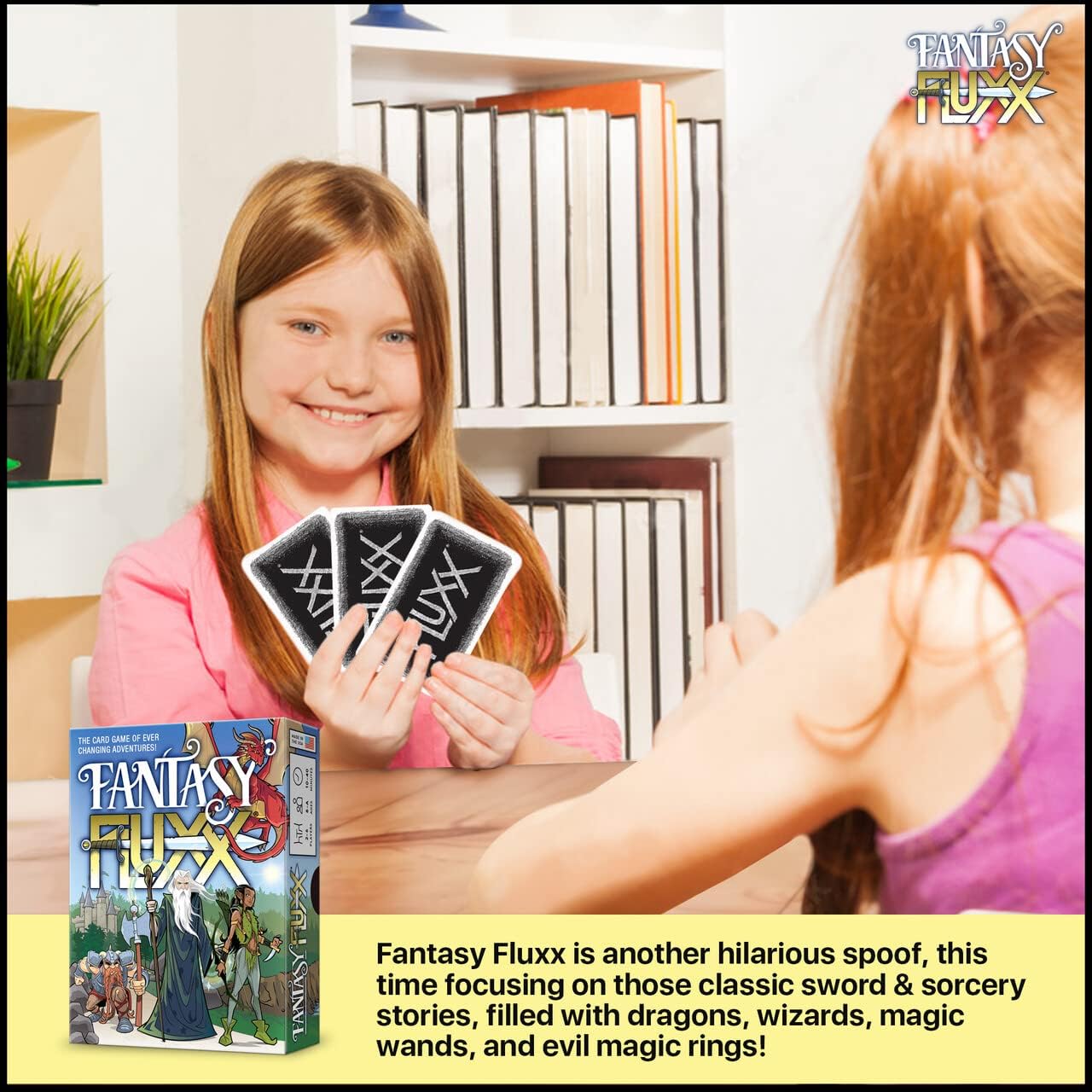 Looney Labs Fantasy Fluxx Card Game - Classic Quest Adventure with Ever-Changing Rules