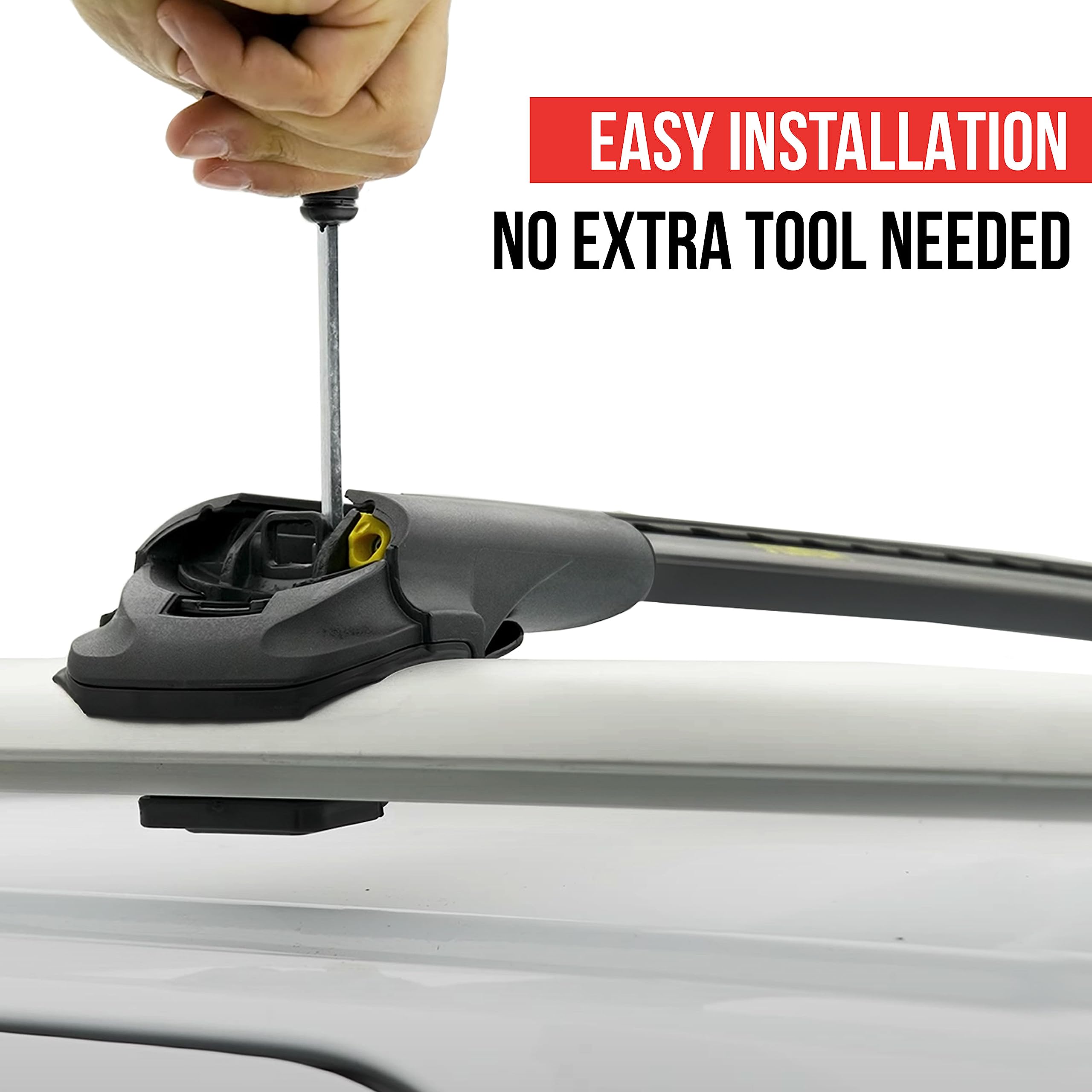 TURTLE Compatible With MercedesBenz GLBClass (X247) 20202024 Air1 Roof Rack | BLACK