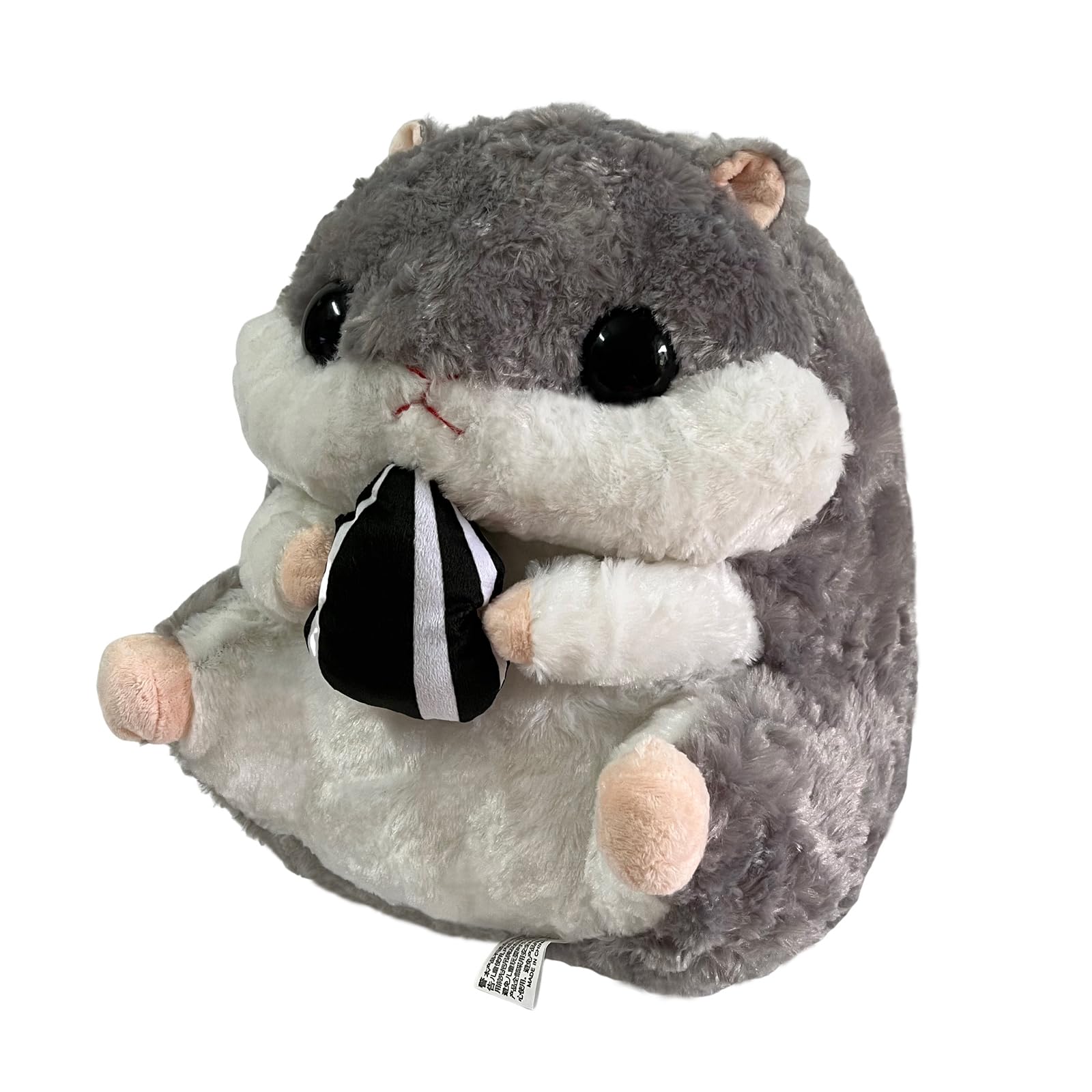 Arkdorz Cute Hamster Plush Toy,15.7inch Hamster Stuffed Animal Plush Pillow,Soft Stuffed Toy Birthday for Kids Boys Girls (Grey)