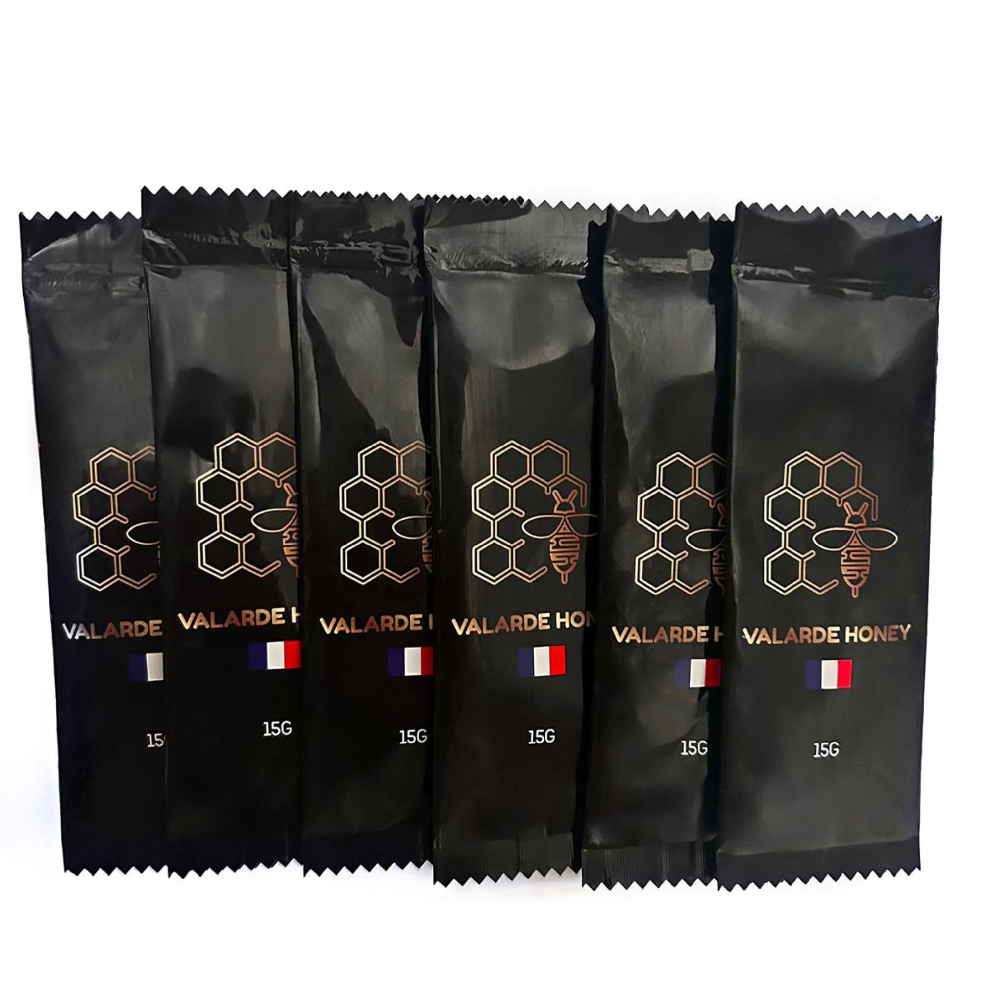 Miel des Monts d'Ardèche - 6 Sticks Énergie aphro 20 g – Miel Français, Gingembre & Vitamines – Tonus & Performance