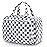 Narwey Travel Toiletry Bag for Women Large Hanging Makeup Bag Organizer Toiletries Bag for Full Size Essentials Accessories Cosmetics (Grayish Blue Checkerboard (Large))