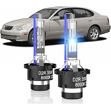 Fit for 1998-2004 Le-xus GS400 GS430 GS300 D2R HID Xenon Headlight Bulbs, 350% Brightness, Low Beam Light Bulb, 8000K White Blue, Plug-N-Play, of 2